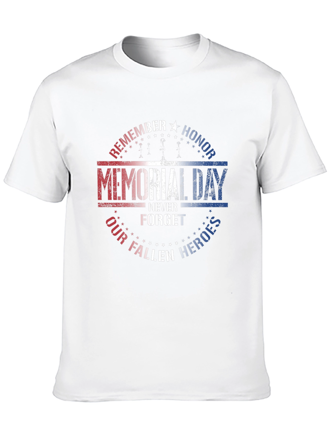 Black Memorial Day Honor Fallen Heroes T-Shirt view 10