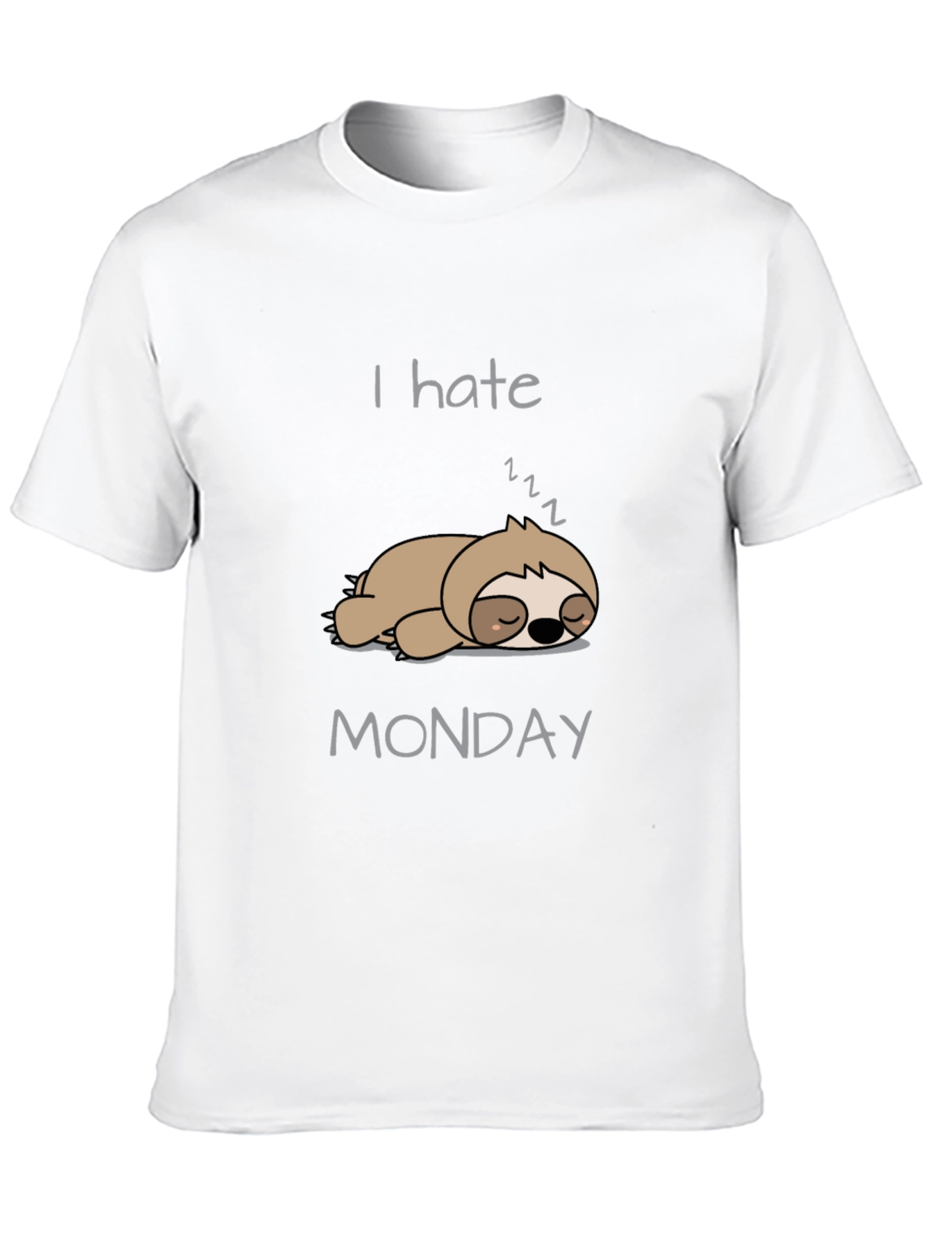 Black I Hate Mondays Sloth T-Shirt - Comfy Tee view 10