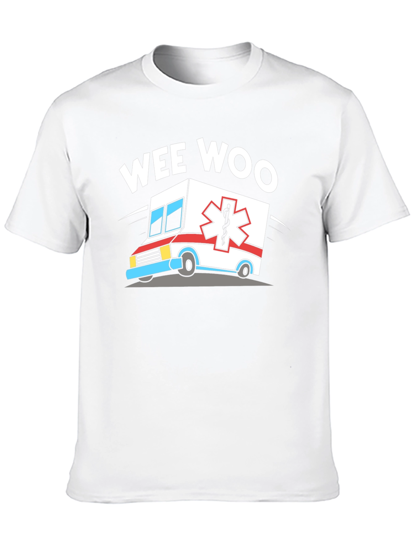 Black Wee Woo Ambulance Graphic Tee - Black T-Shirt view 10