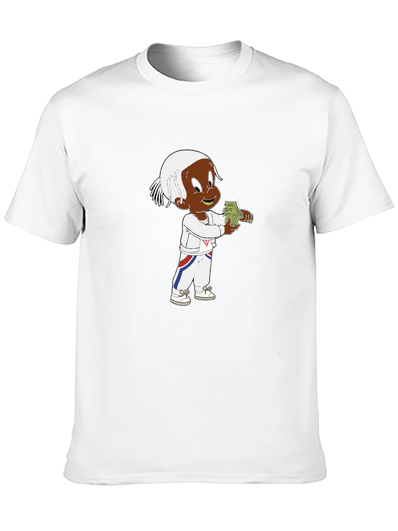 Black Cartoon Character Black T-Shirt view 10