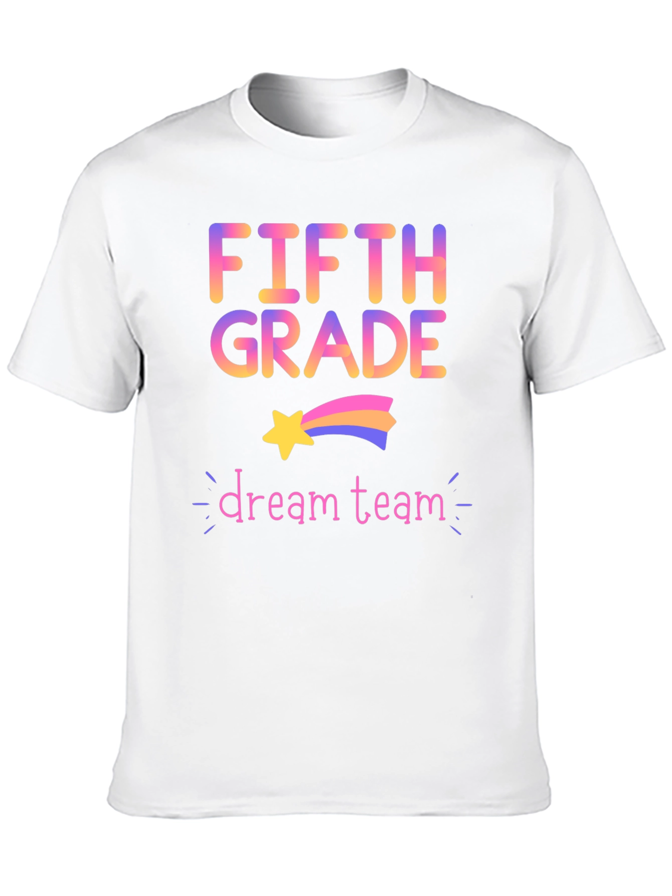 Black Fifth Grade Dream Team Black T-Shirt view 10