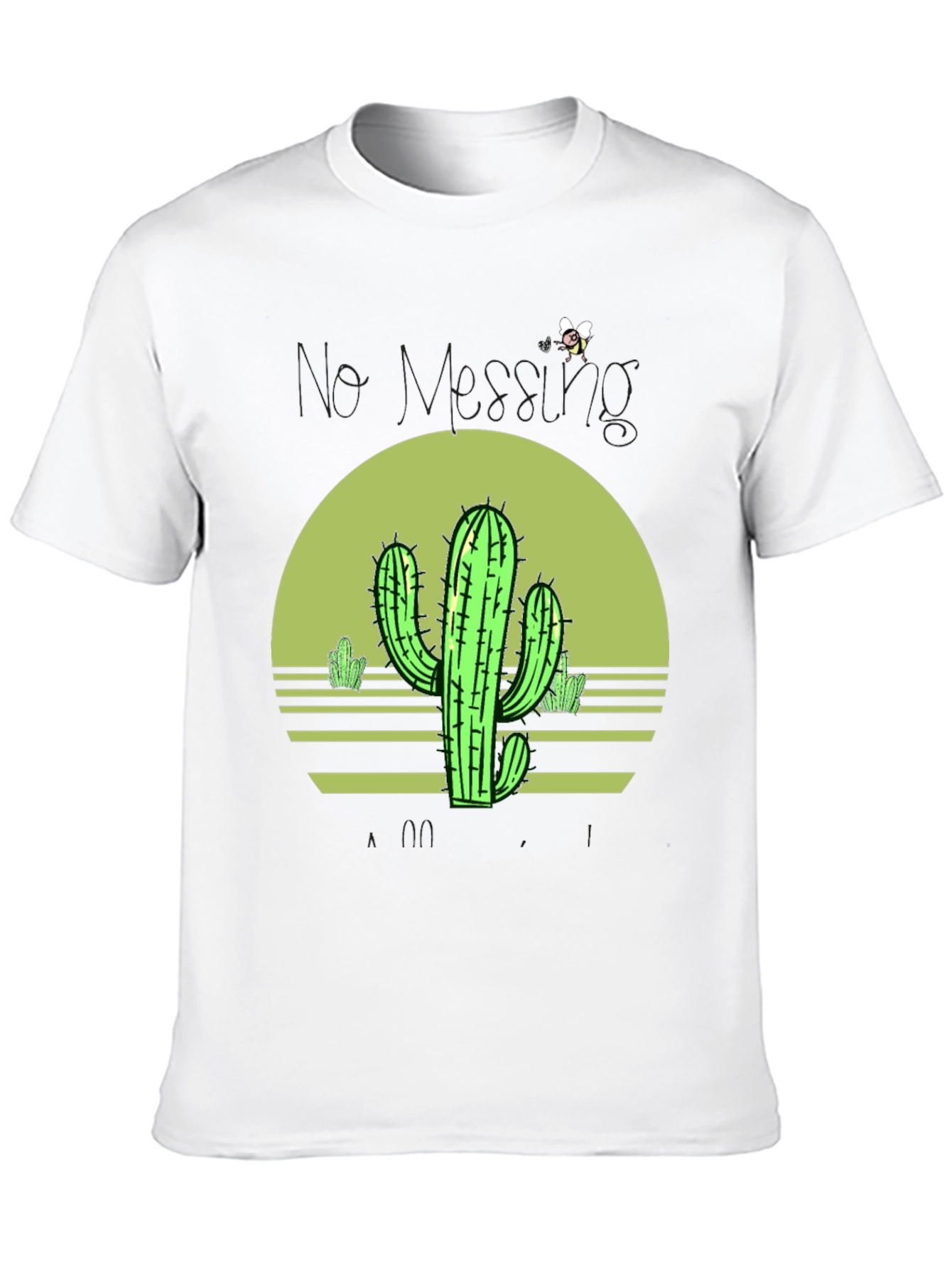 Black Cactus Sunset Graphic Tee - Unisex Black T-Shirt view 10