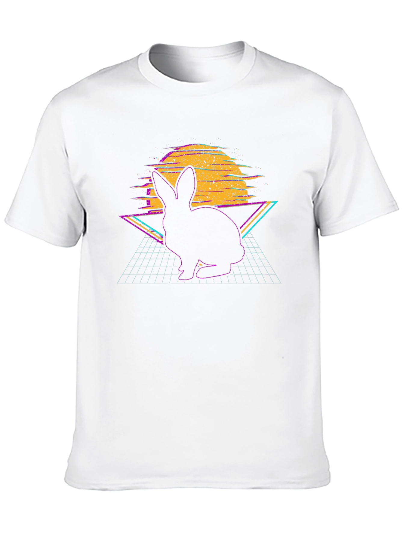 Retro Rabbit T-Shirt - Vaporwave Bunny Design - 10