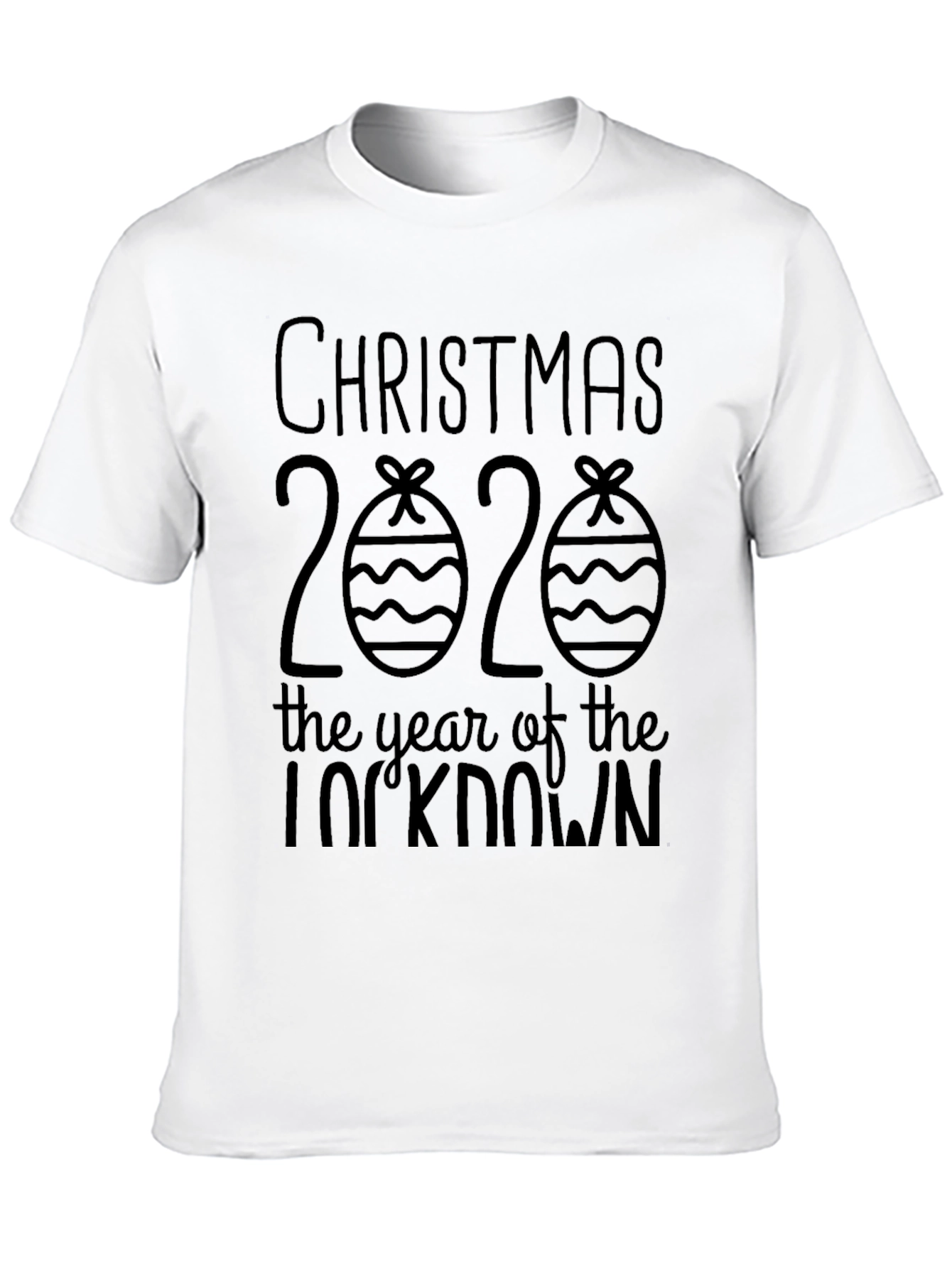 Black Christmas 2020 Lockdown Novelty T-Shirt view 10