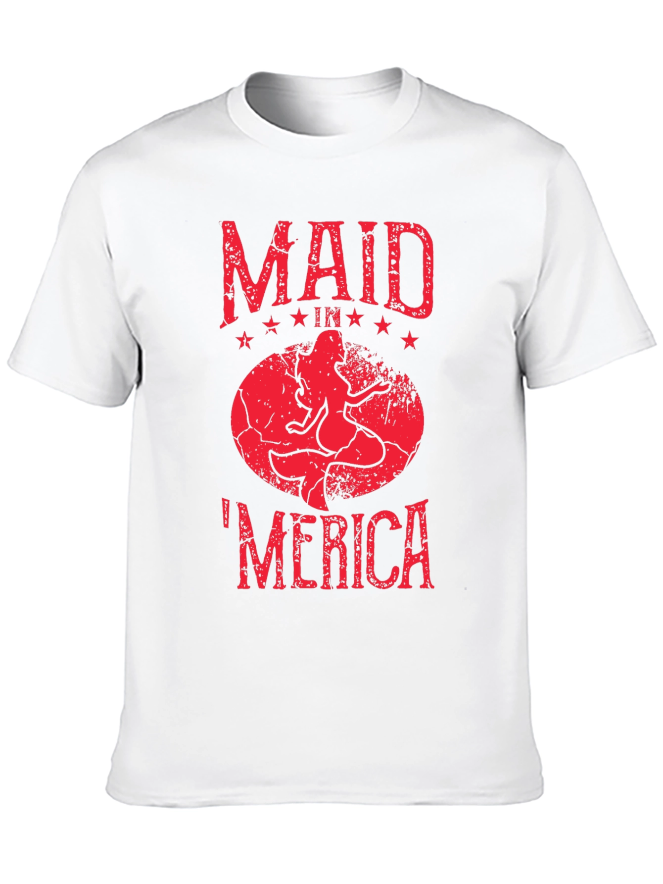 Black Maid in 'Merica T-Shirt - Patriotic Mermaid Tee view 10