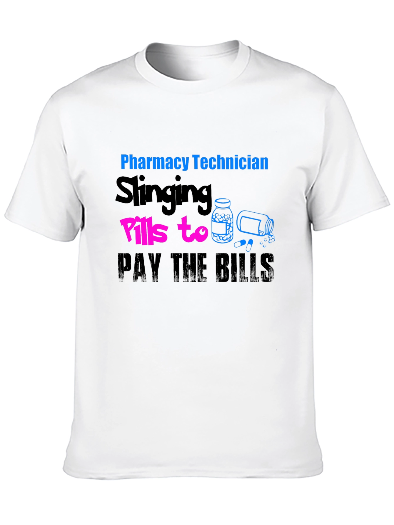 Black Pharmacy Technician Slings Pills T-Shirt view 10