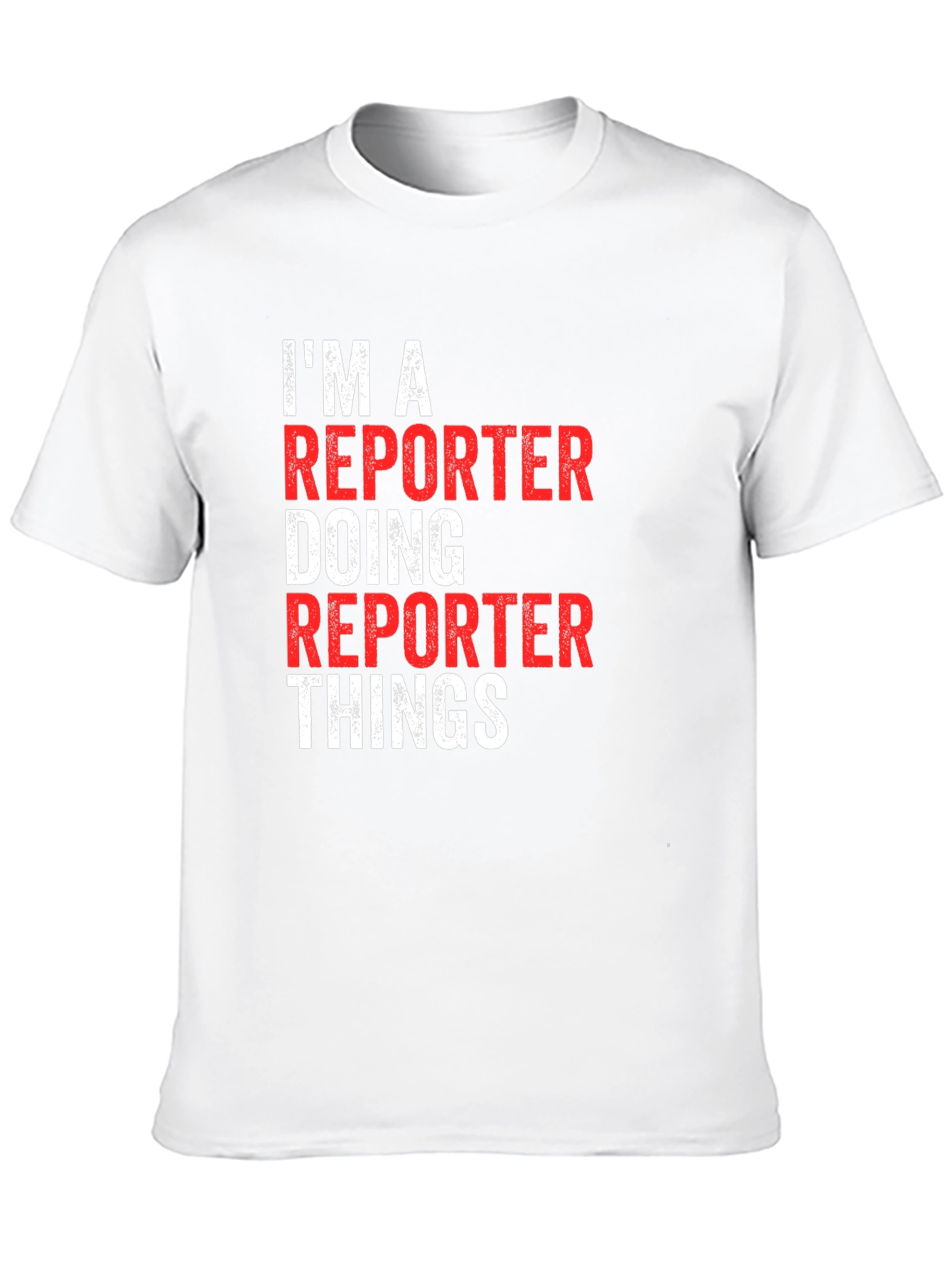 Black Reporter T-Shirt - I'm A Reporter Doing Reporter Things view 10