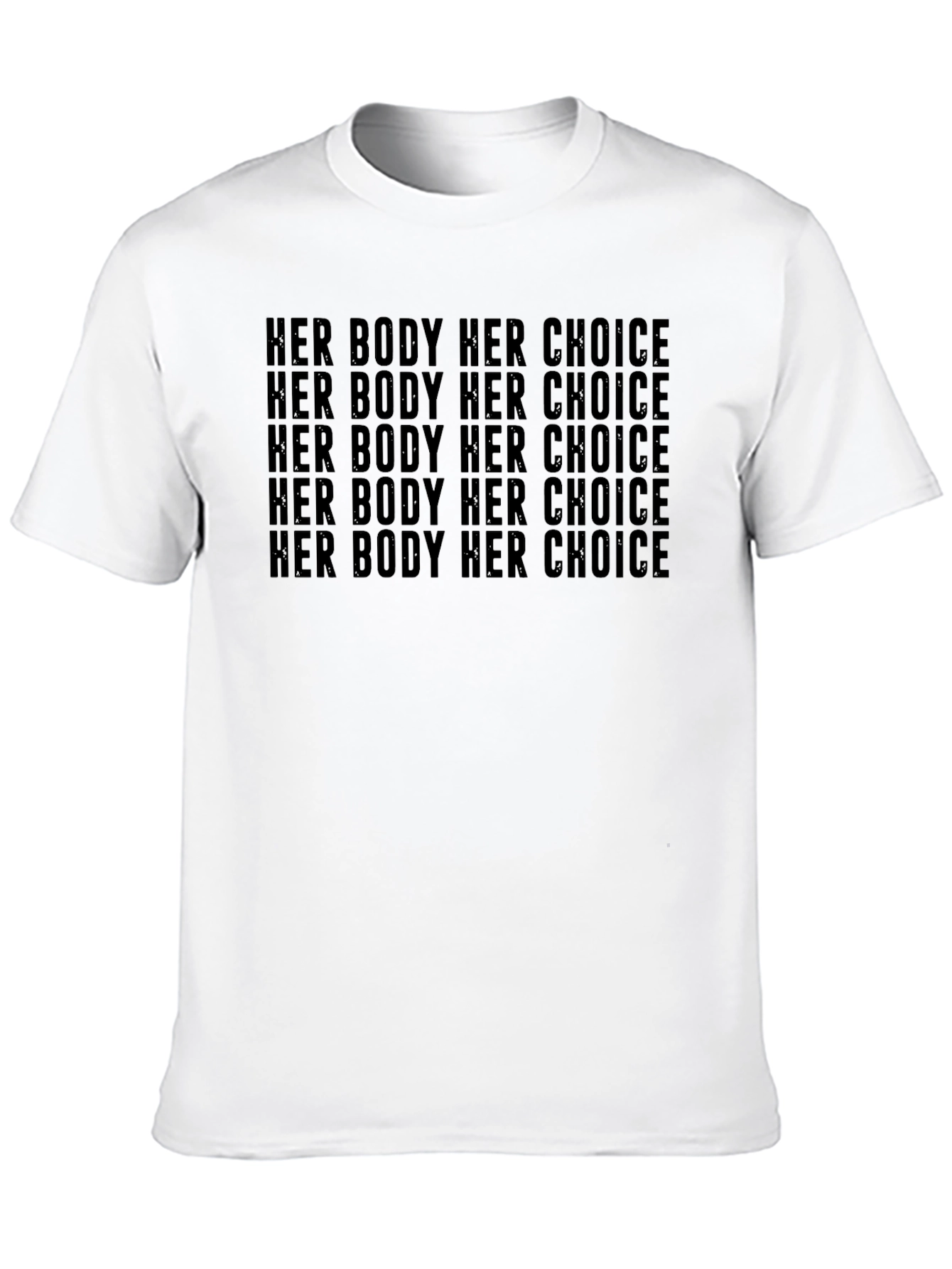 Black Her Body Her Choice Tee - Pro Choice T-Shirt view 10