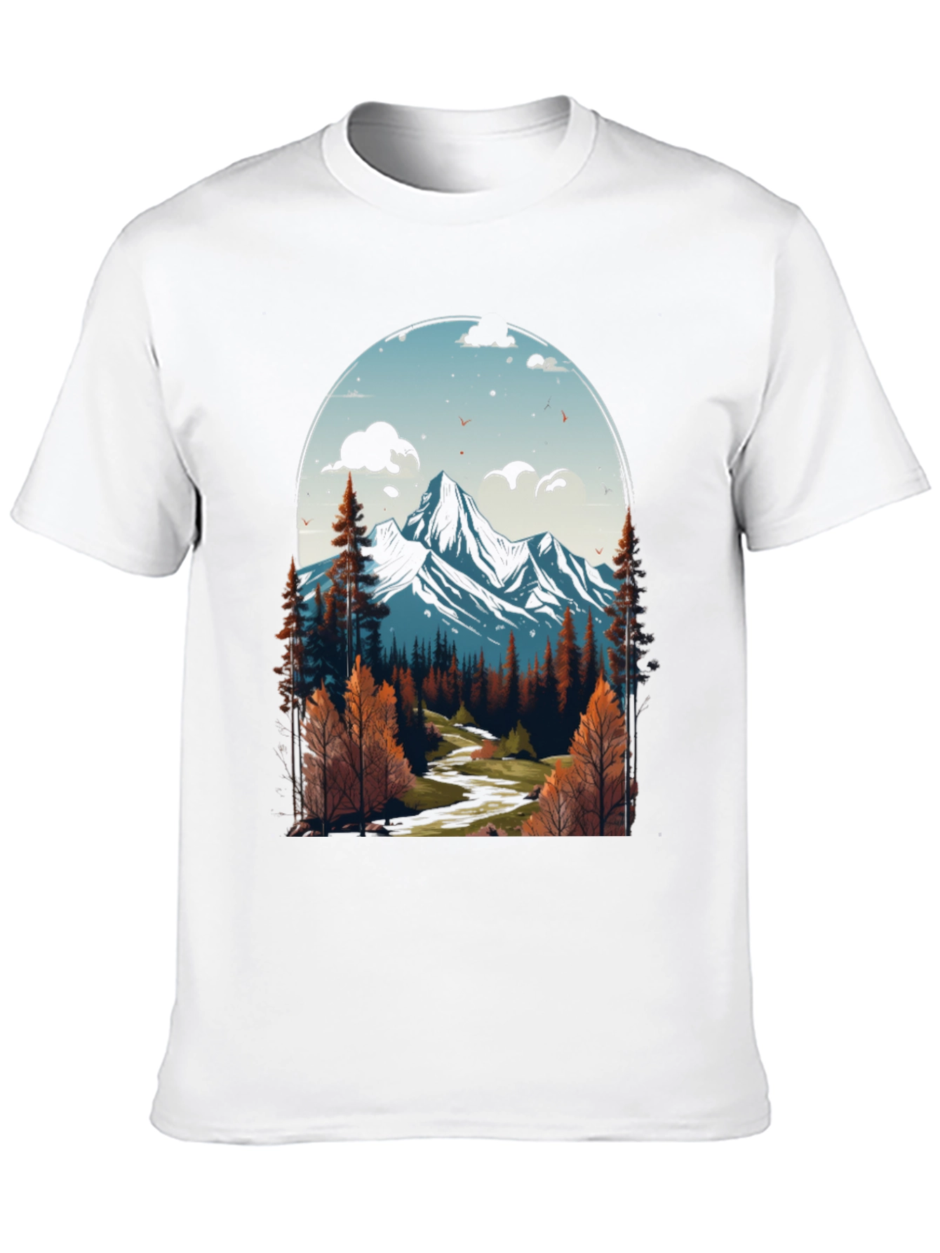 Black Mountain Vista Graphic Tee - Nature Inspired Design view 10