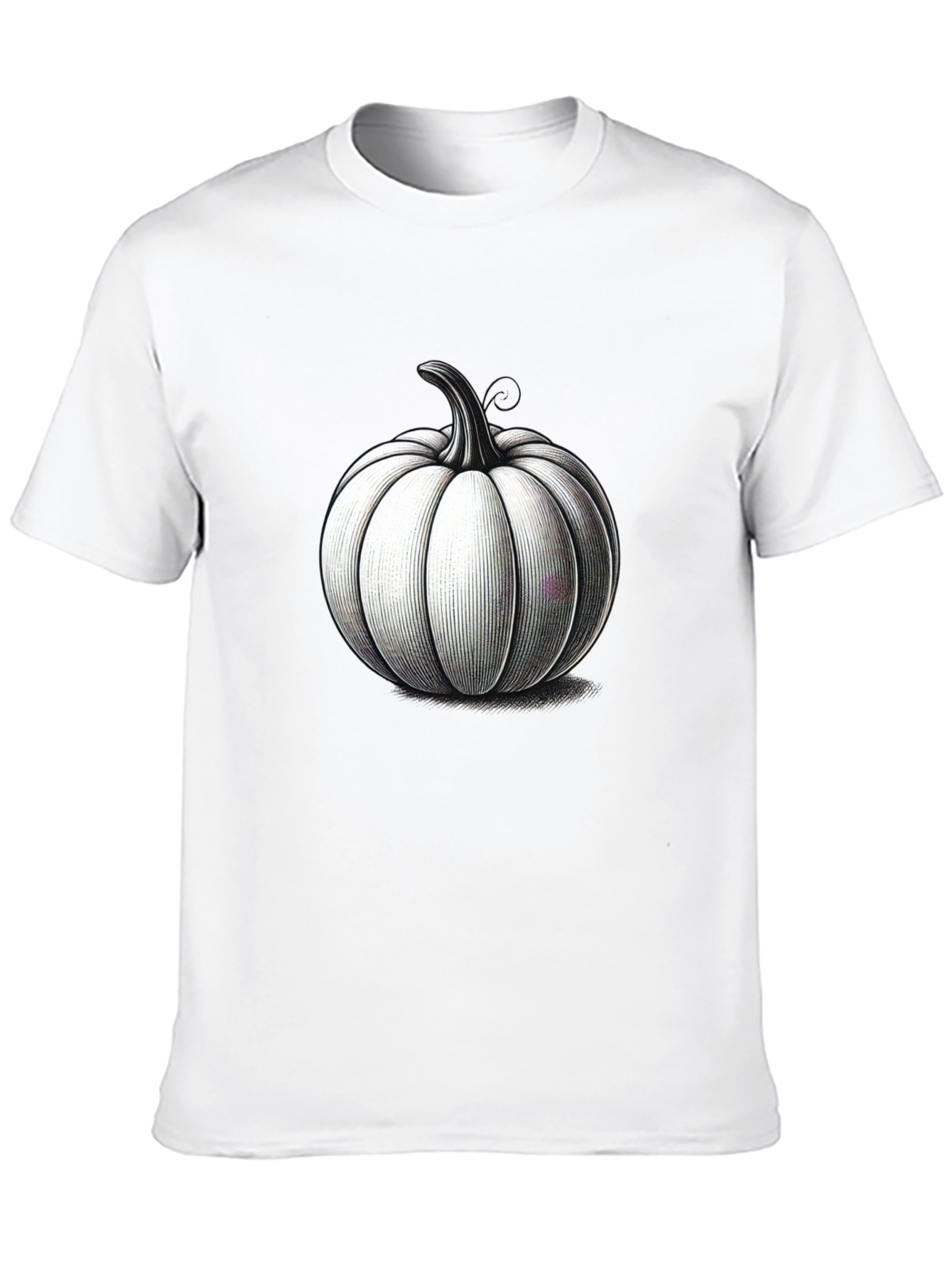 Black Black T-Shirt with Pumpkin Design view 10