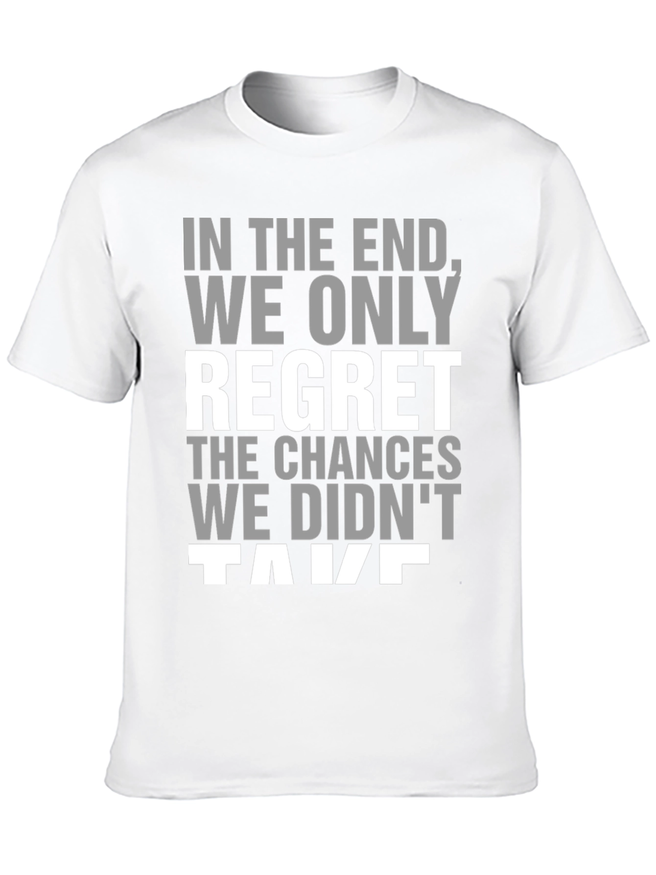 Black In the End Regret Tee - Black Inspirational T-Shirt view 10
