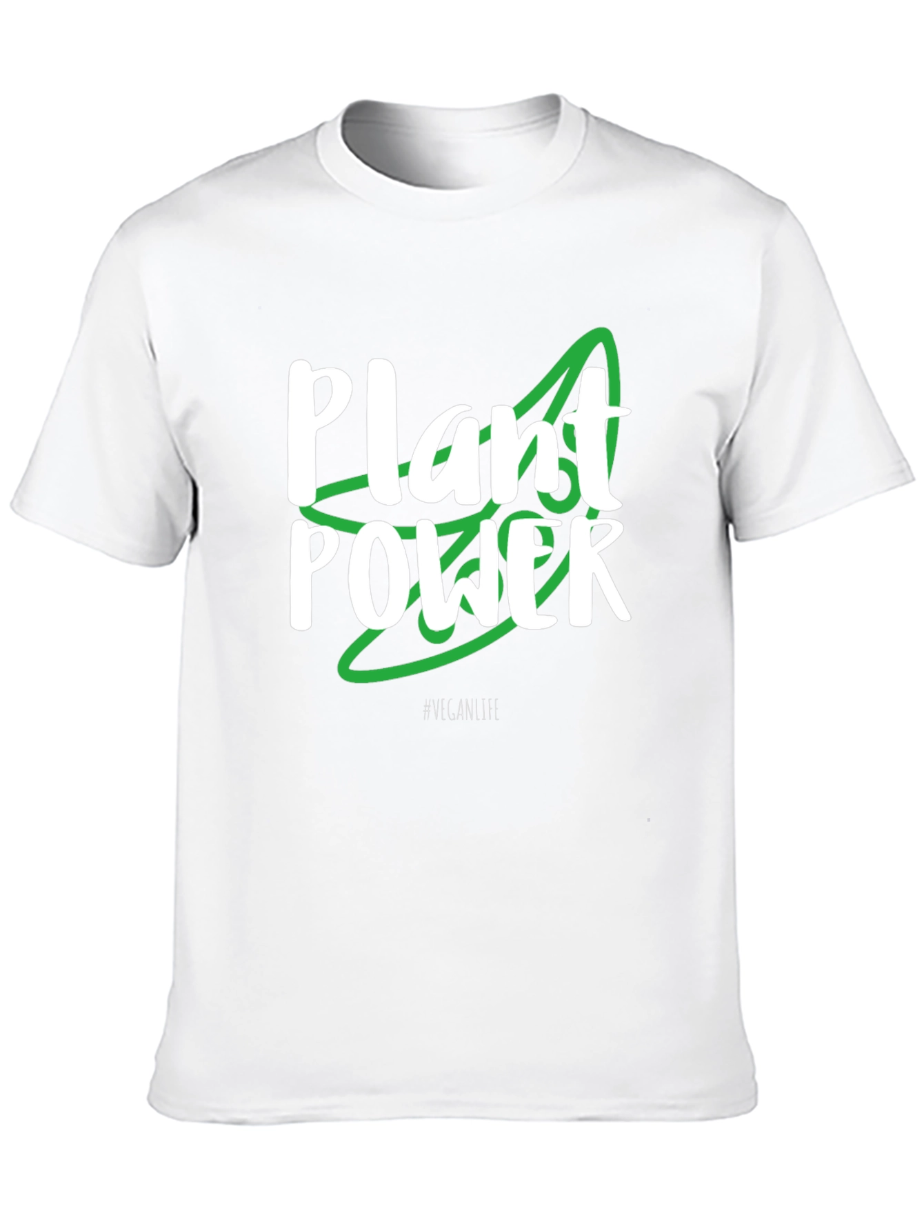 Plant Power Vegan T-Shirt - Black - 10