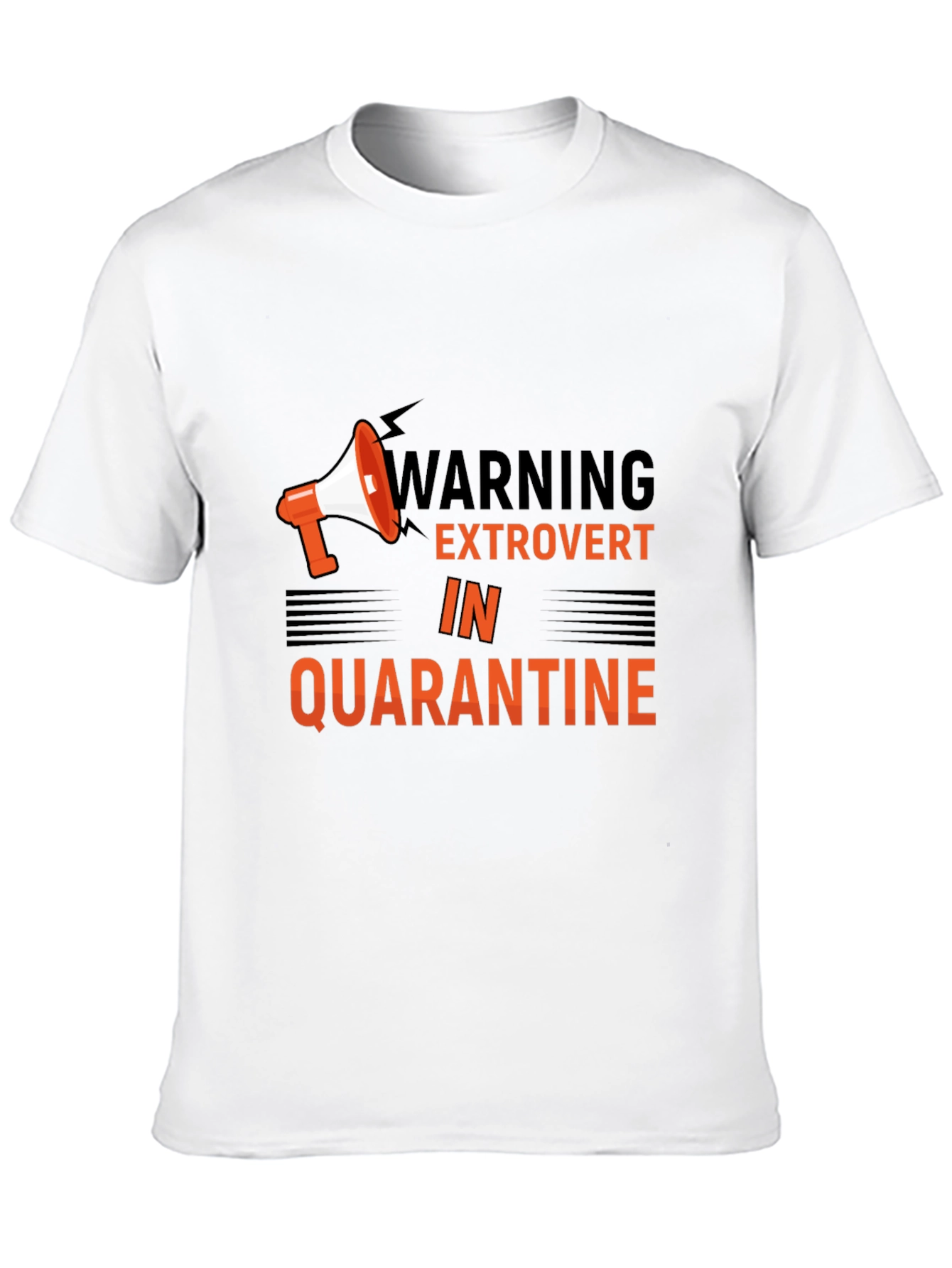 Black Extrovert in Quarantine Graphic Tee view 10