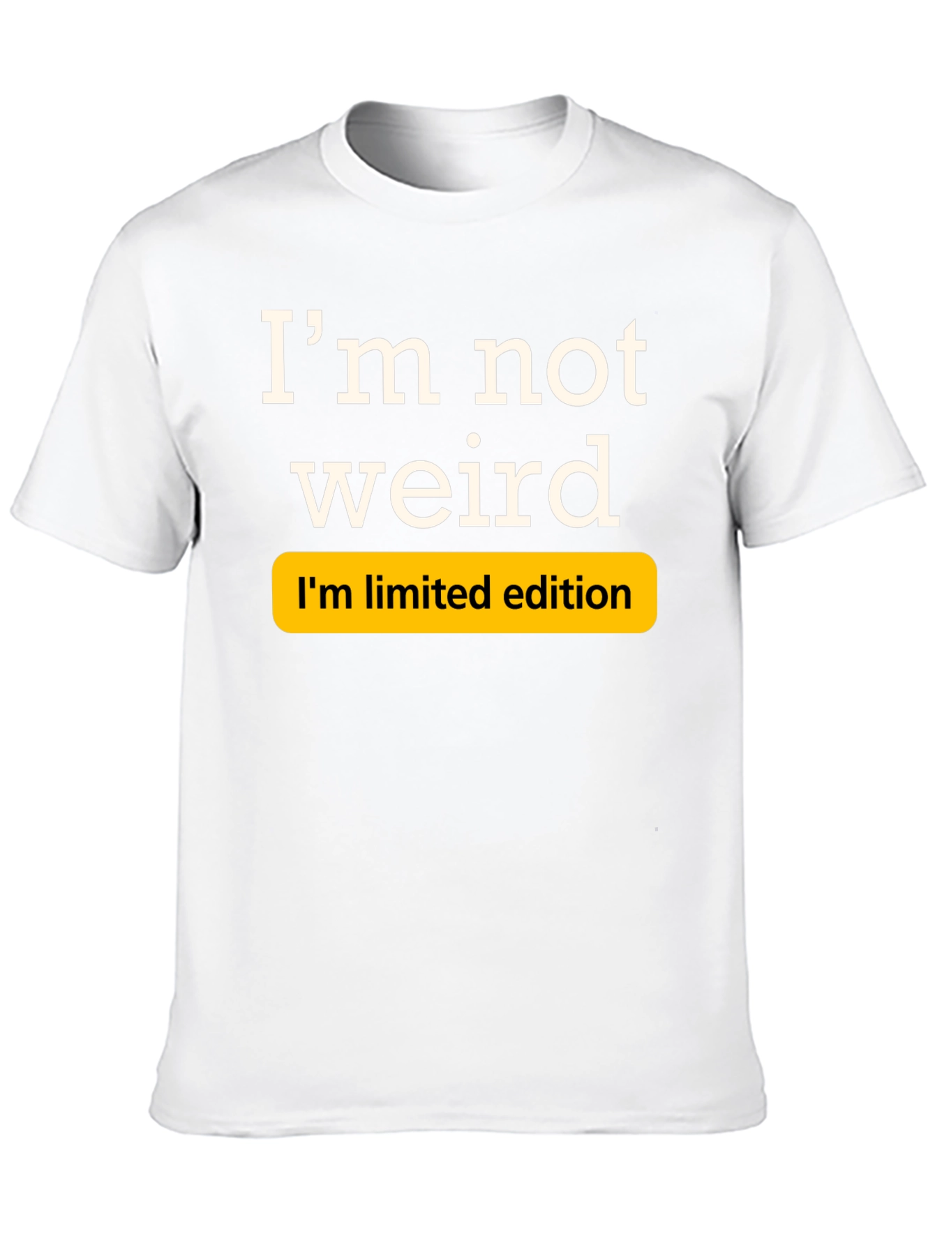 Black I'm Not Weird, Limited Edition Black T-Shirt view 10
