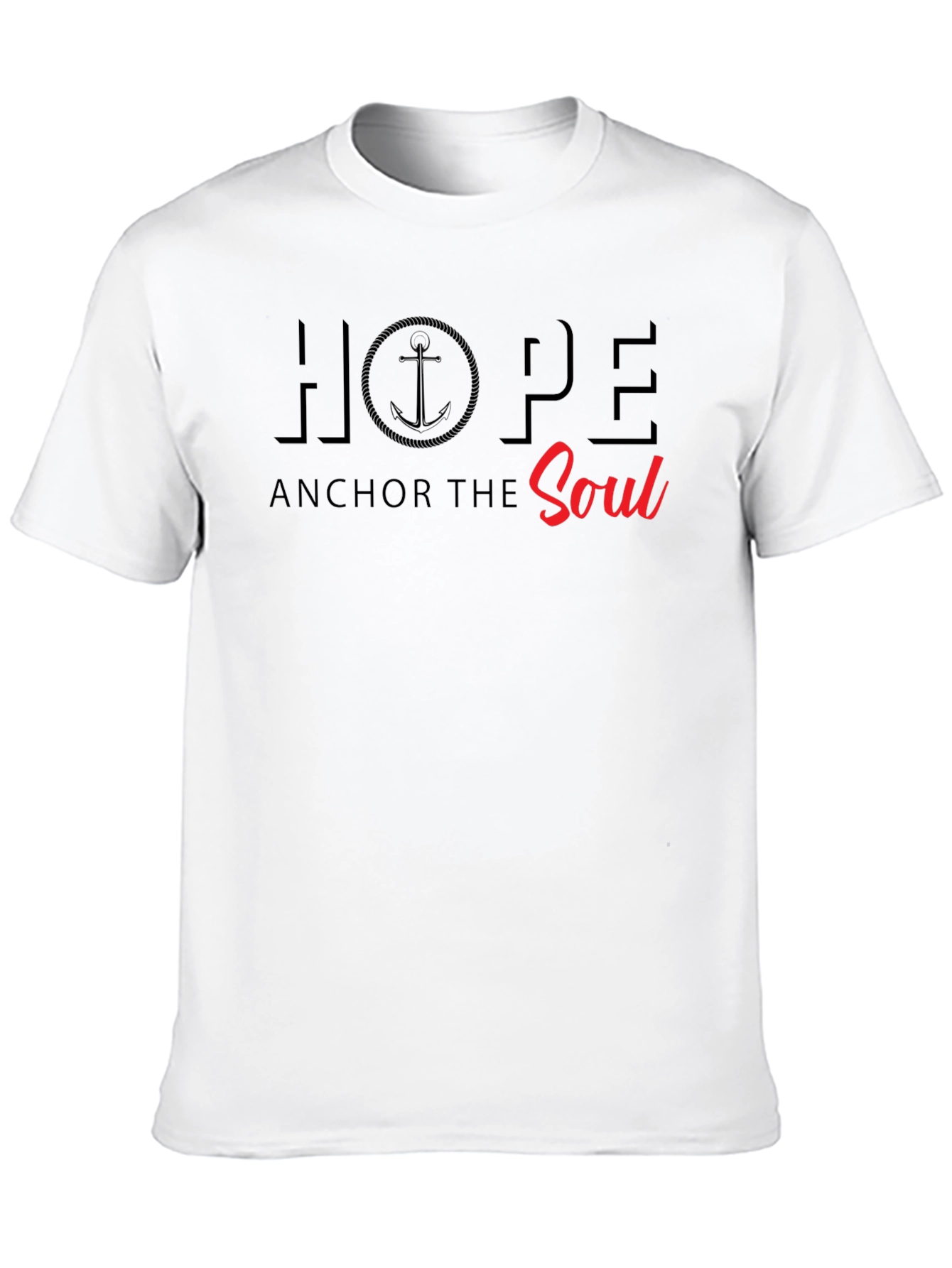 Black Hope Anchor the Soul Graphic T-Shirt view 10