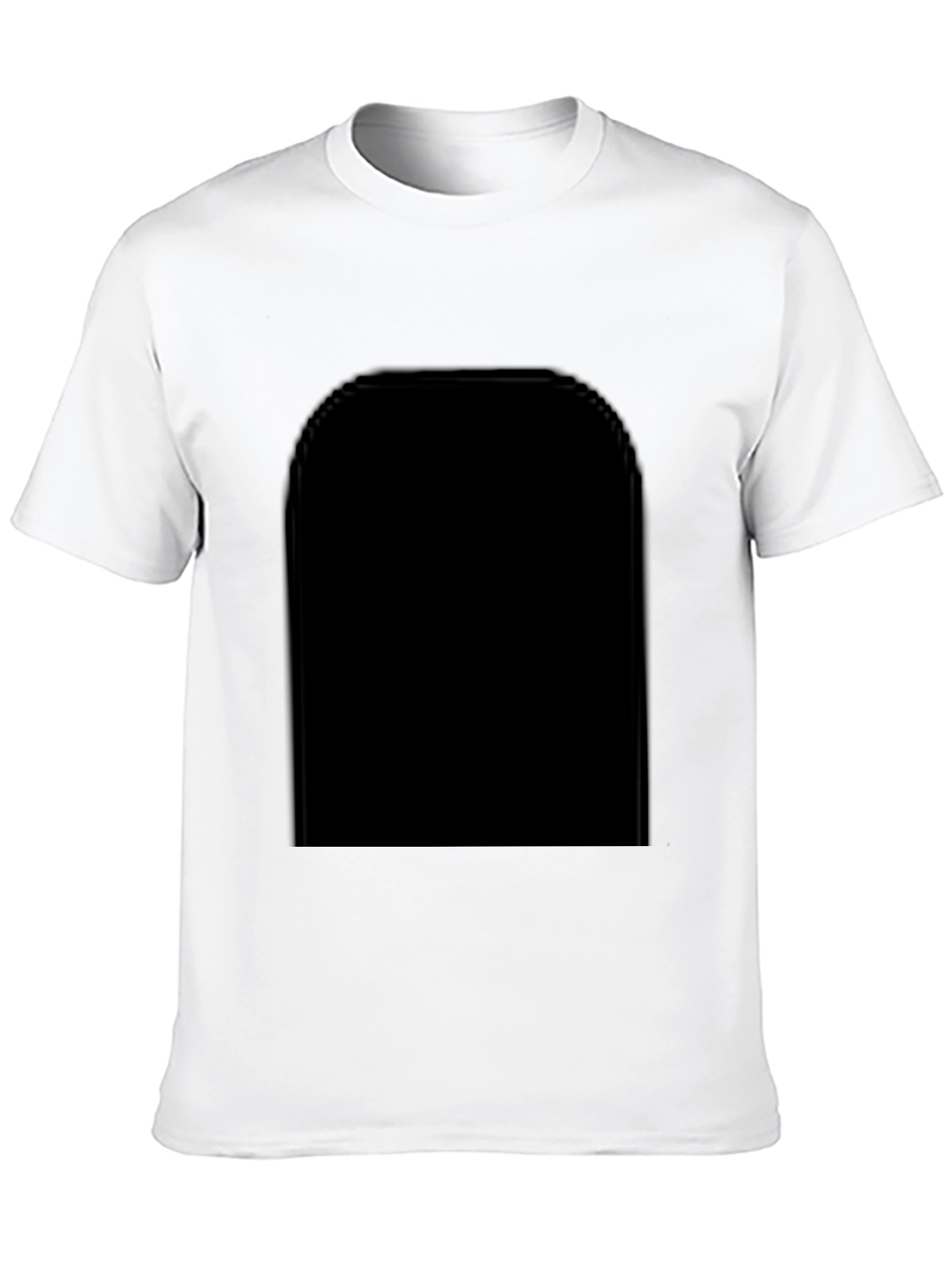 Black Men's Classic Black Short-Sleeve T-Shirt view 10