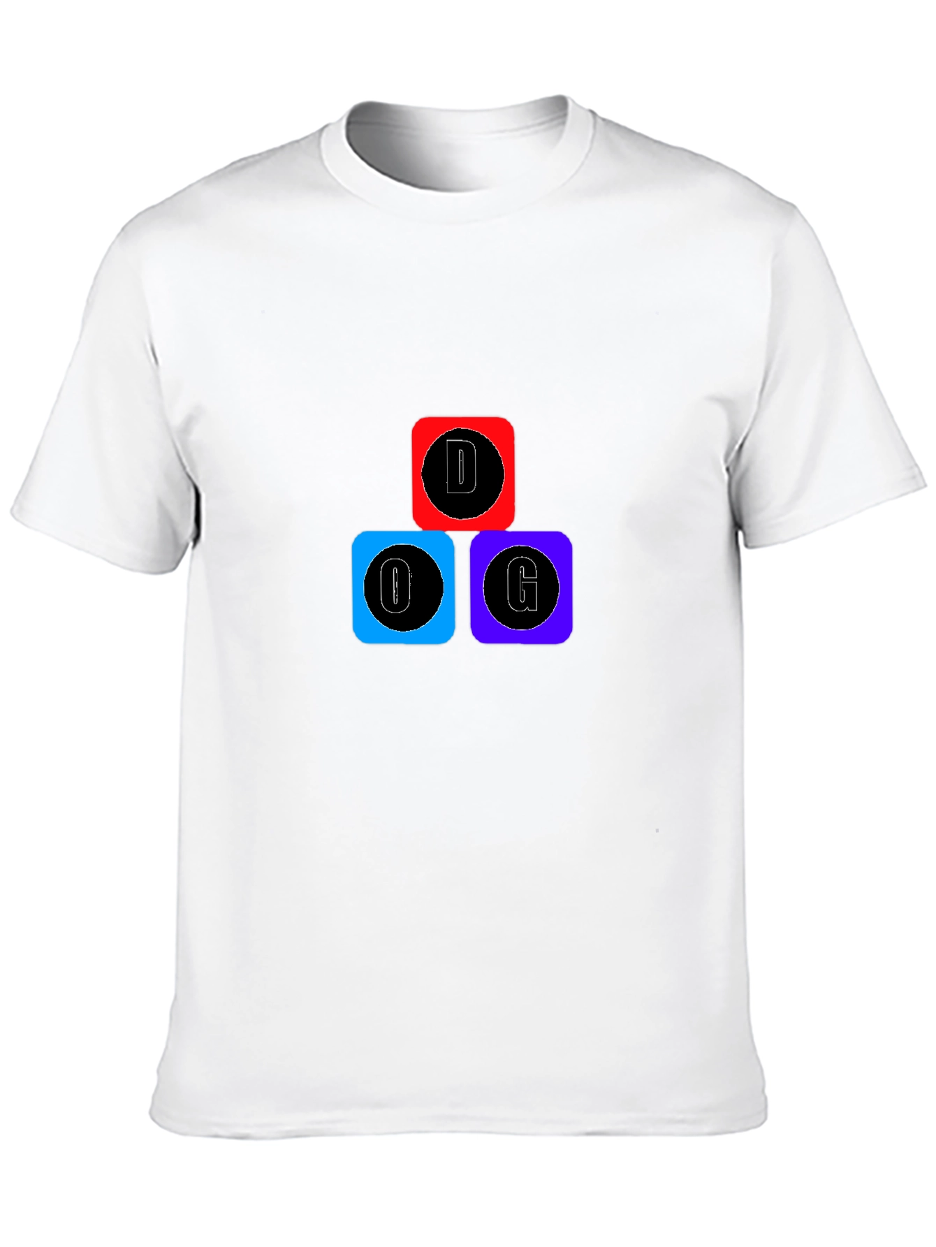 Black DOG T-Shirt - Classic Crew Neck Tee view 10