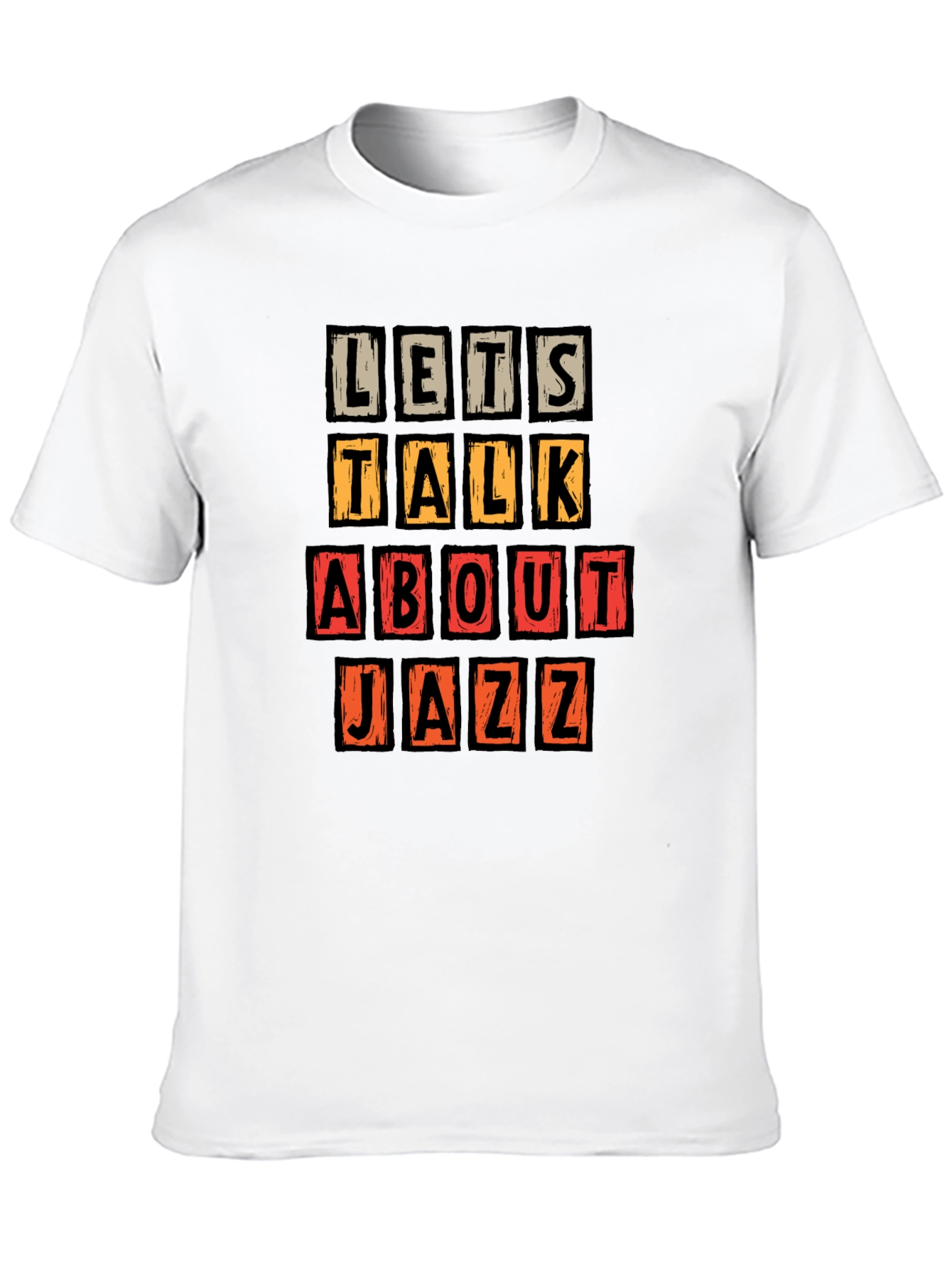 Black Lets Talk About Jazz Graphic Tee view 10
