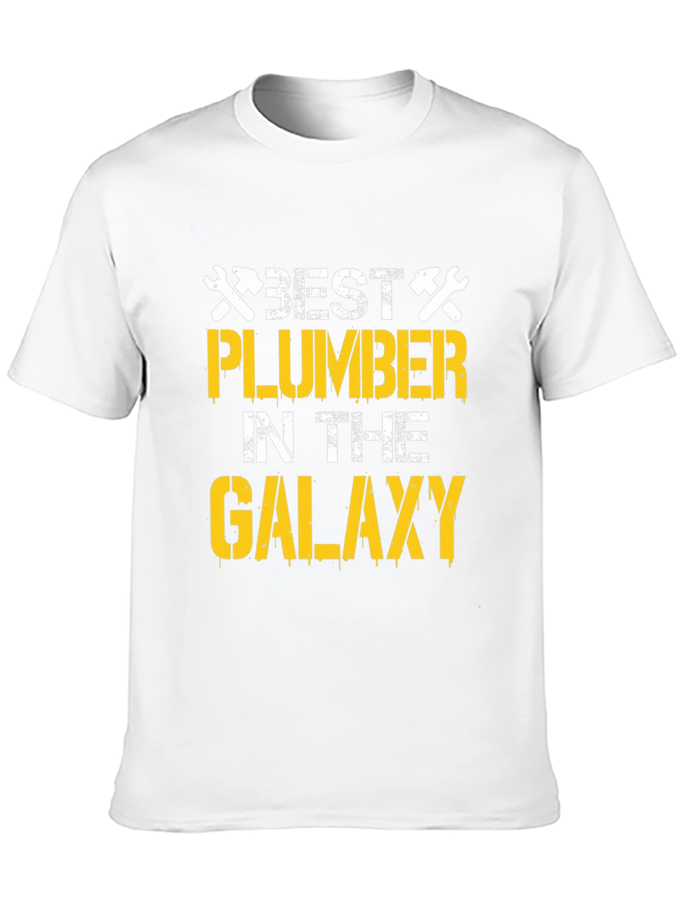Black Best Plumber in the Galaxy T-Shirt - Cool Plumbing Gift view 10