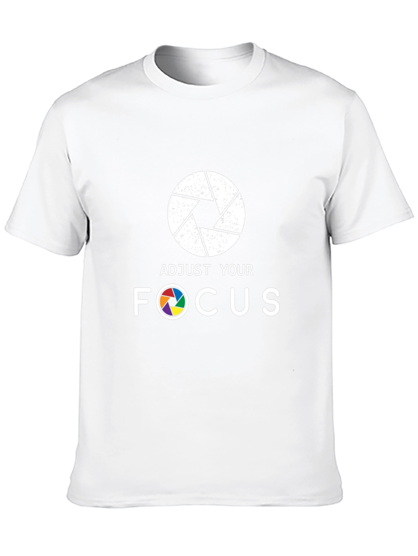 Black Adjust Your Focus Graphic T-Shirt view 10