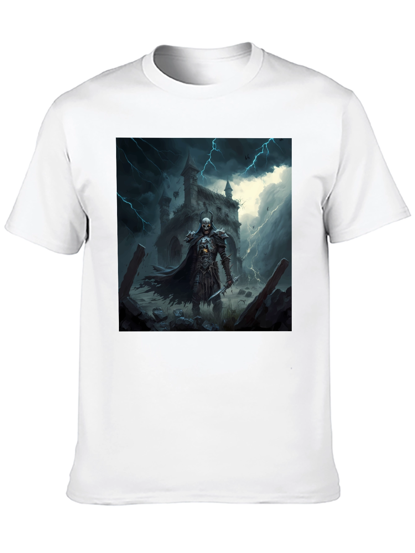 Black Grim Reaper T-Shirt: Haunting Gothic Design view 10
