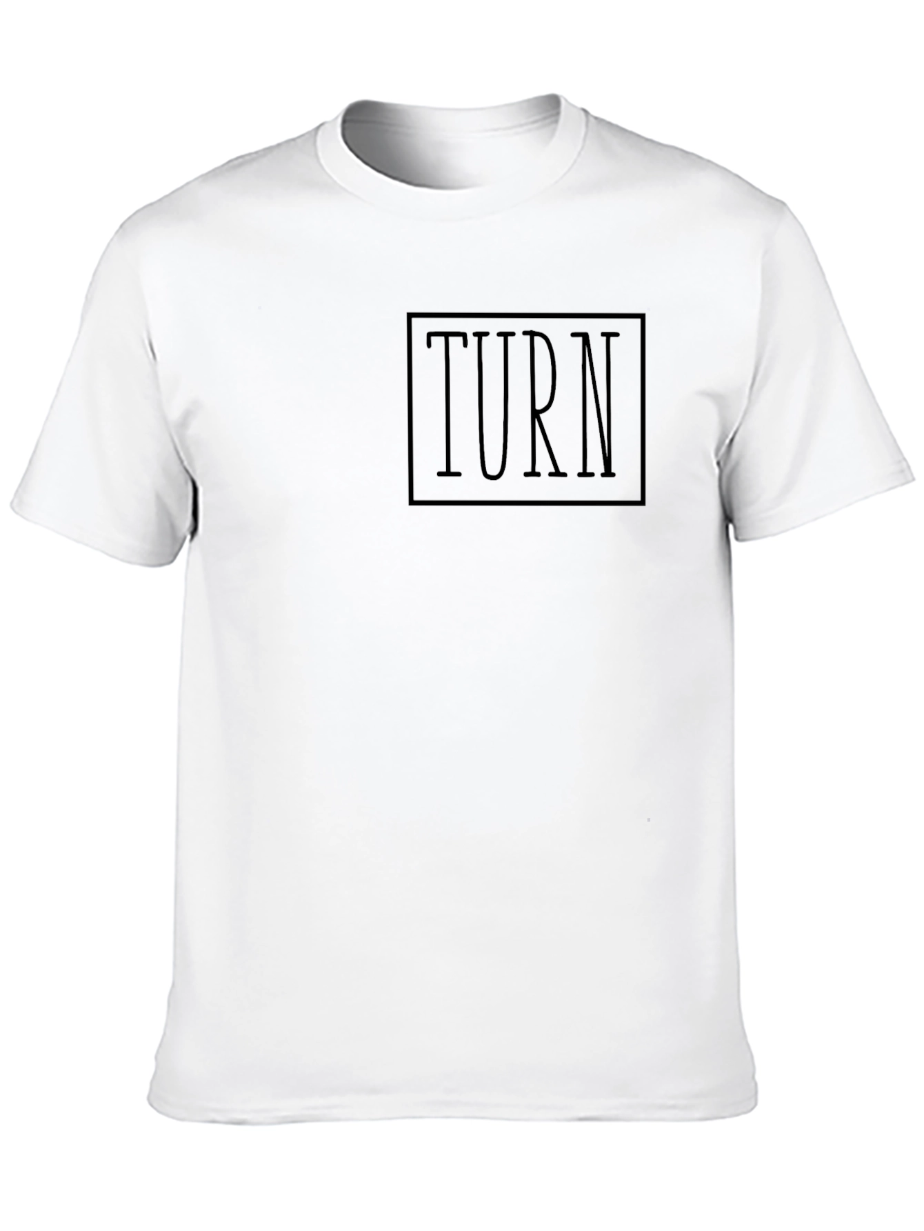 Black Men's Black TURN Graphic Tee - Casual Style view 10