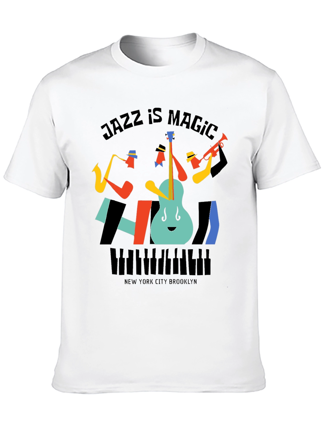 Black Jazz Is Magic Graphic Tee - New York City Brooklyn view 10
