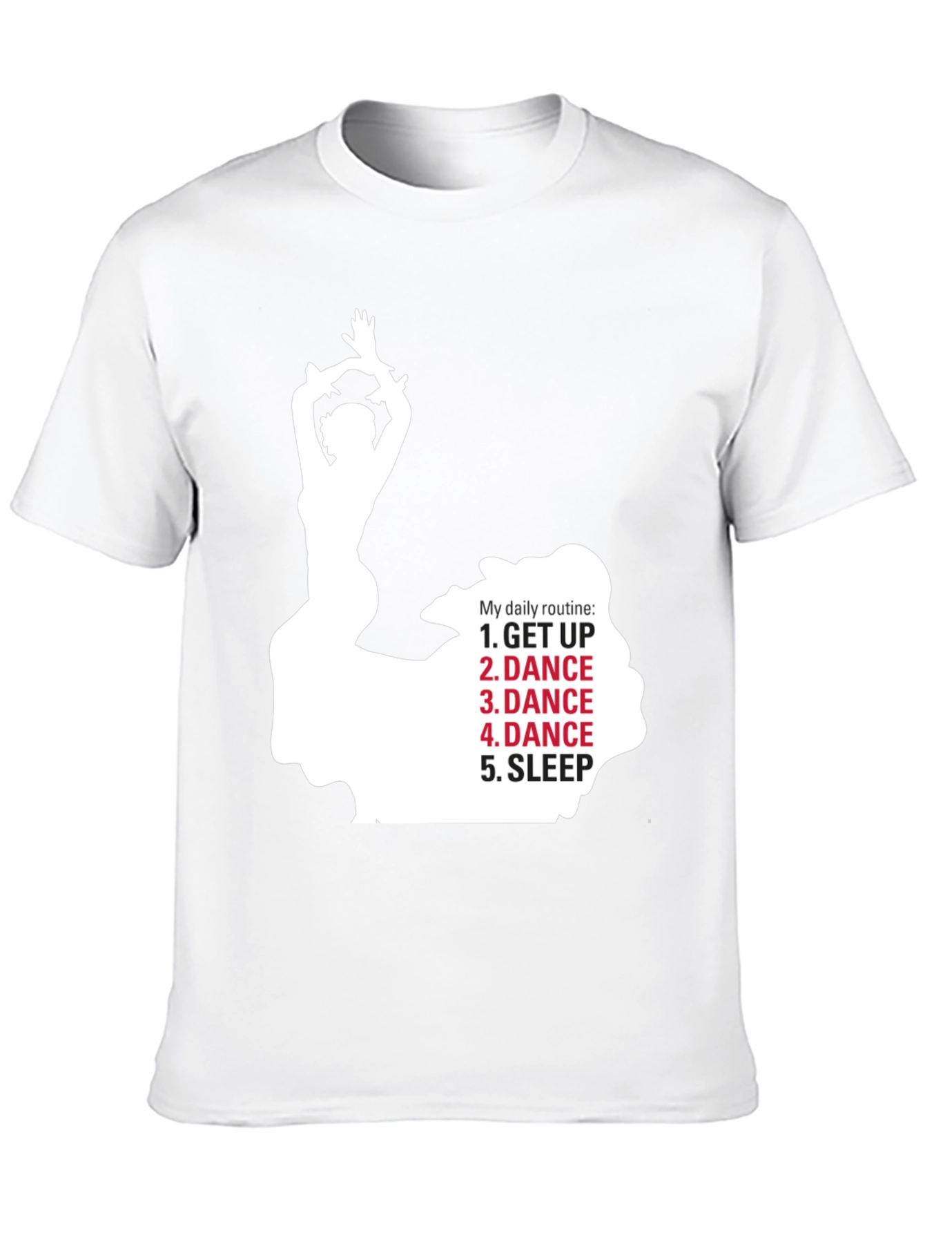 Black Dance Daily Routine T-Shirt - Dancer's Life view 10