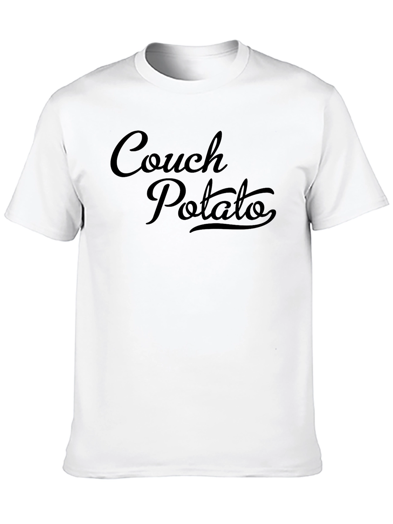 Black Couch Potato Graphic T-Shirt - Relaxed Style view 10