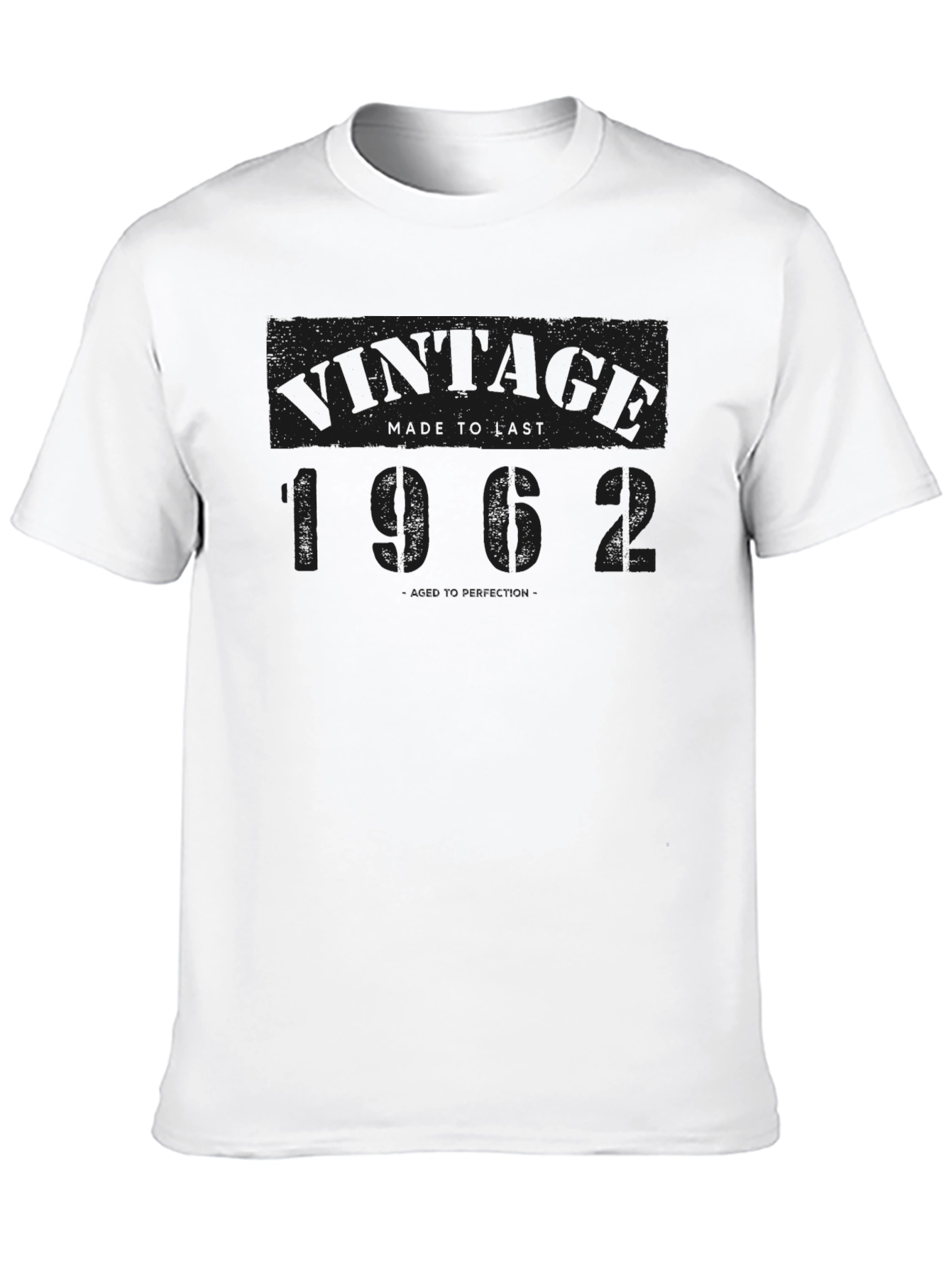 Black Vintage 1962 Black T-Shirt - Classic Style view 10