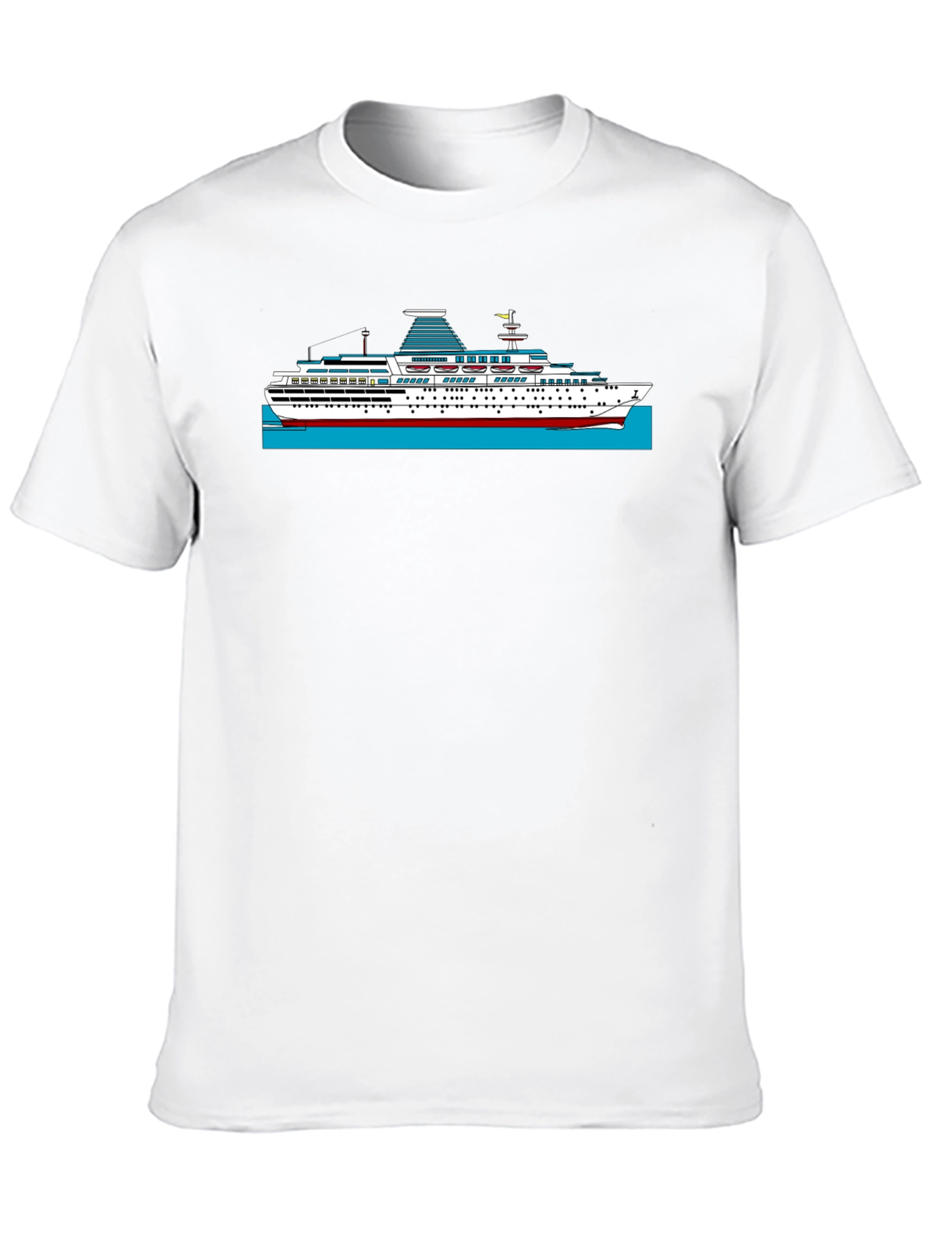 Black Cruise Ship Graphic T-Shirt - Black view 10