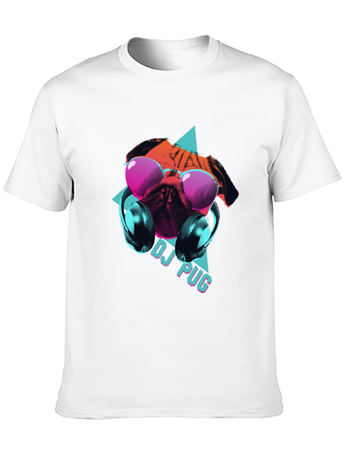 Black DJ Pug Graphic Tee - Cool Canine Style view 10