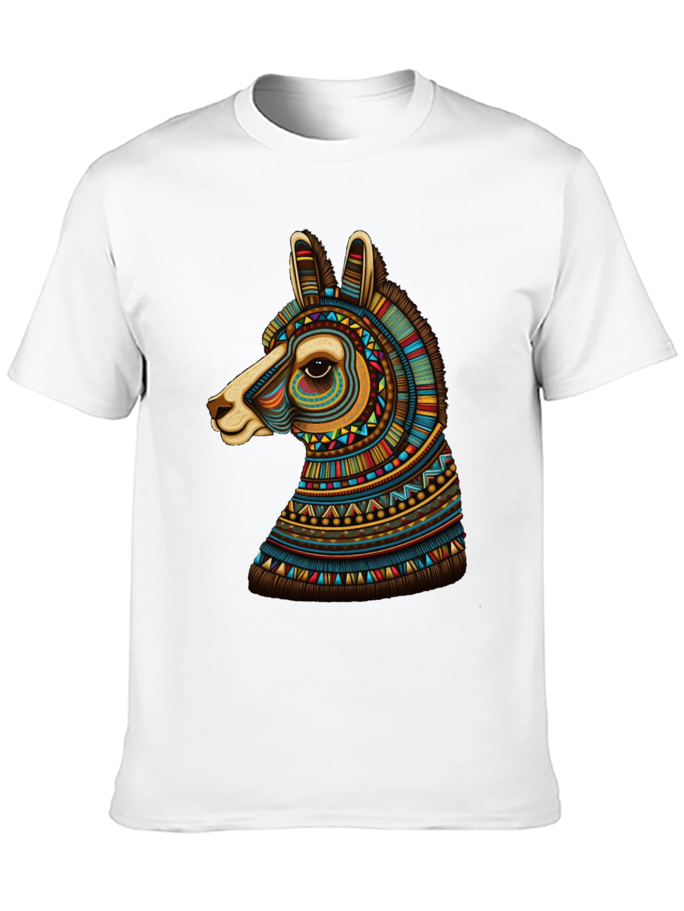 Black Llama Graphic Tee - Unique Tribal Design view 10