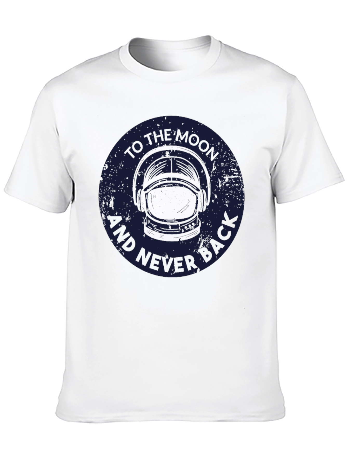Black To the Moon and Never Back T-Shirt view 10