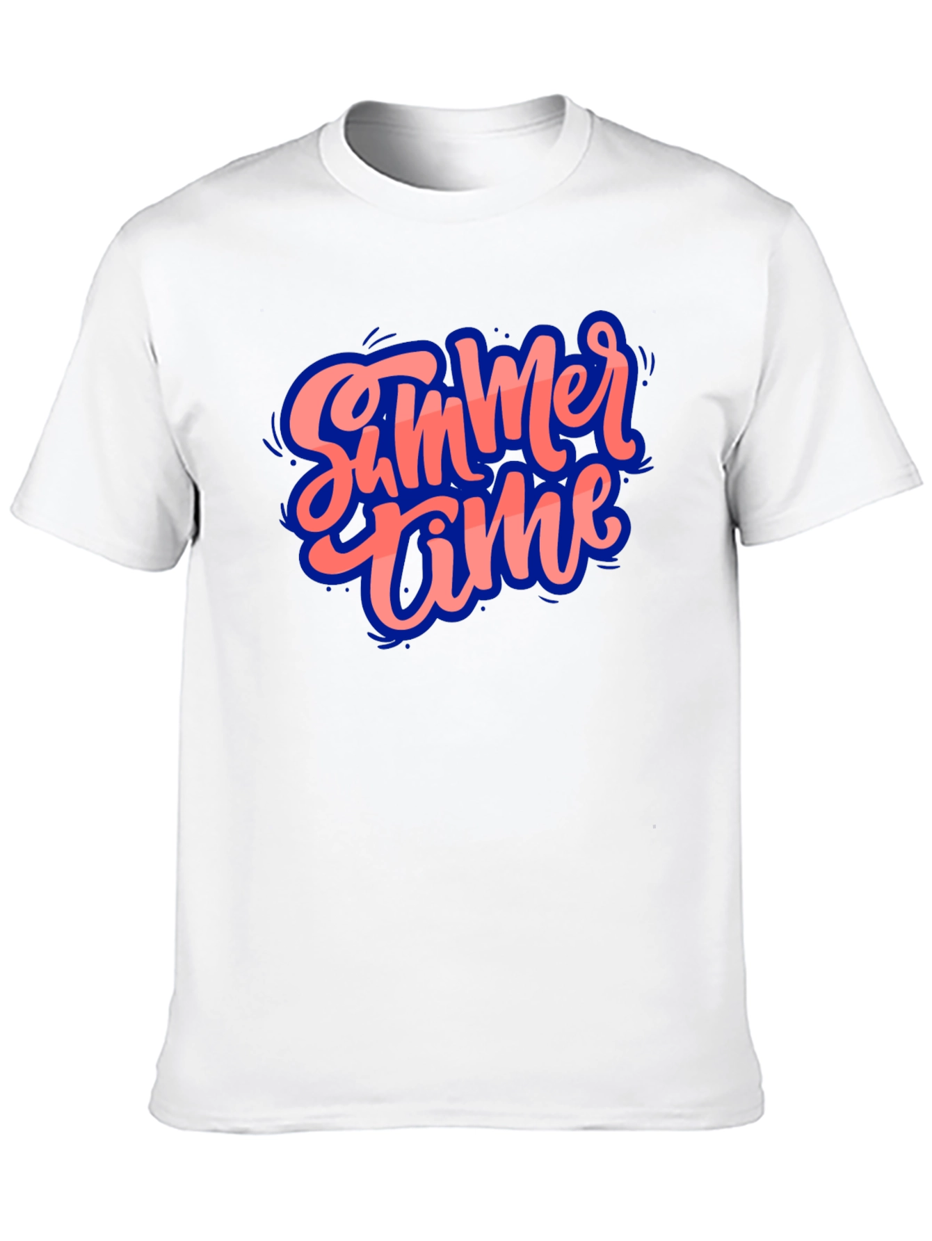 Black Summer Time Graphic Black T-Shirt view 10