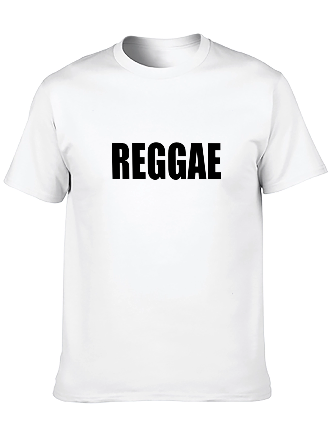 Black Reggae Graphic T-Shirt - Black Cotton Tee view 10