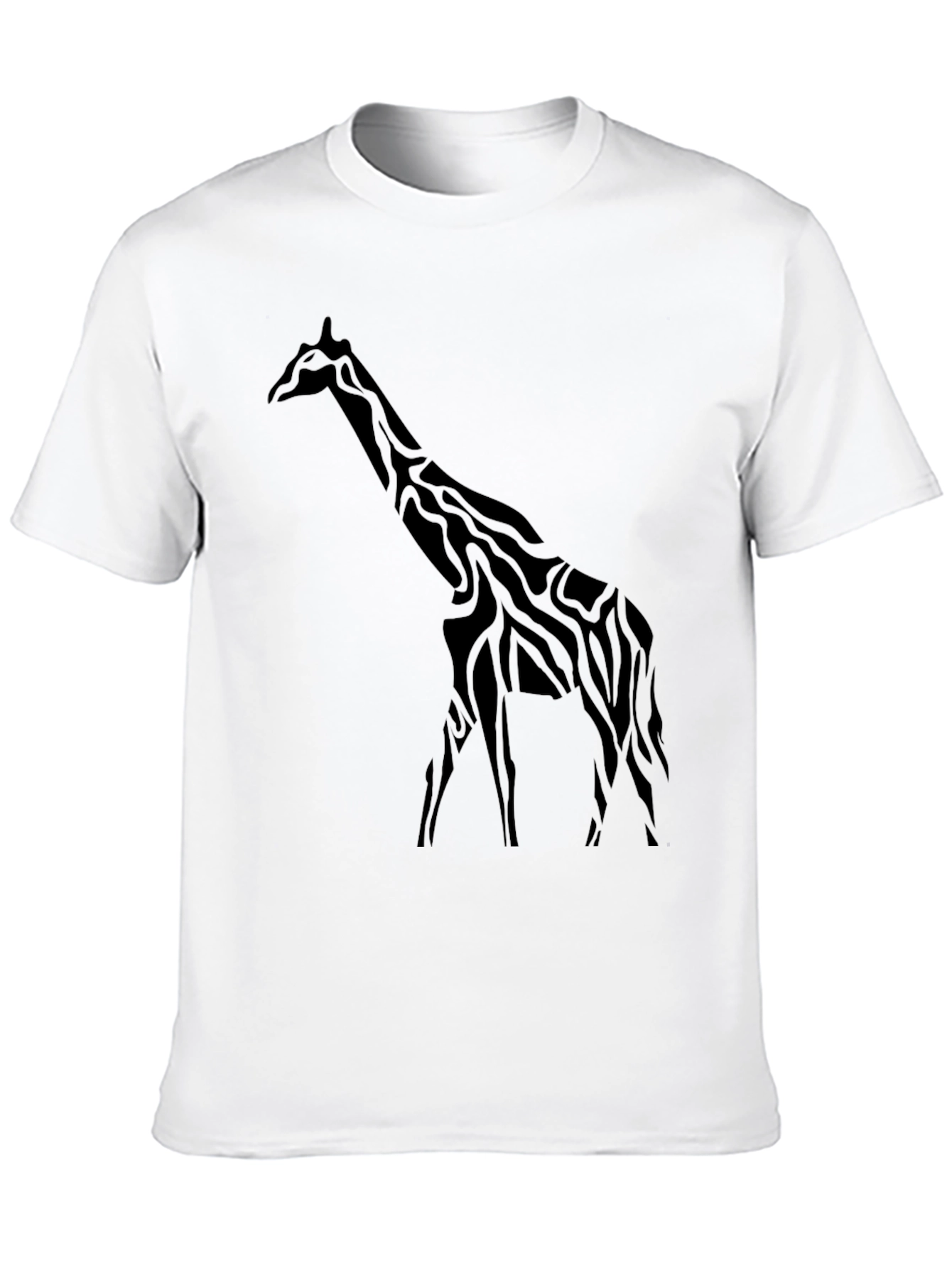 Black Black Giraffe Print Tee view 10