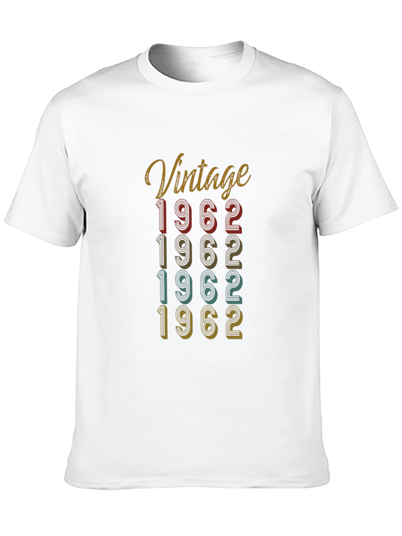 Black Vintage 1962 Birthday T-Shirt view 10