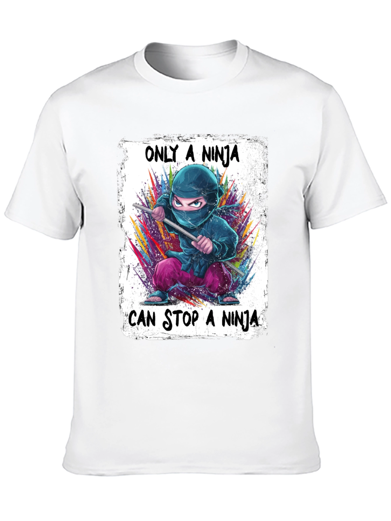 Black Ninja Graphic T-Shirt view 10