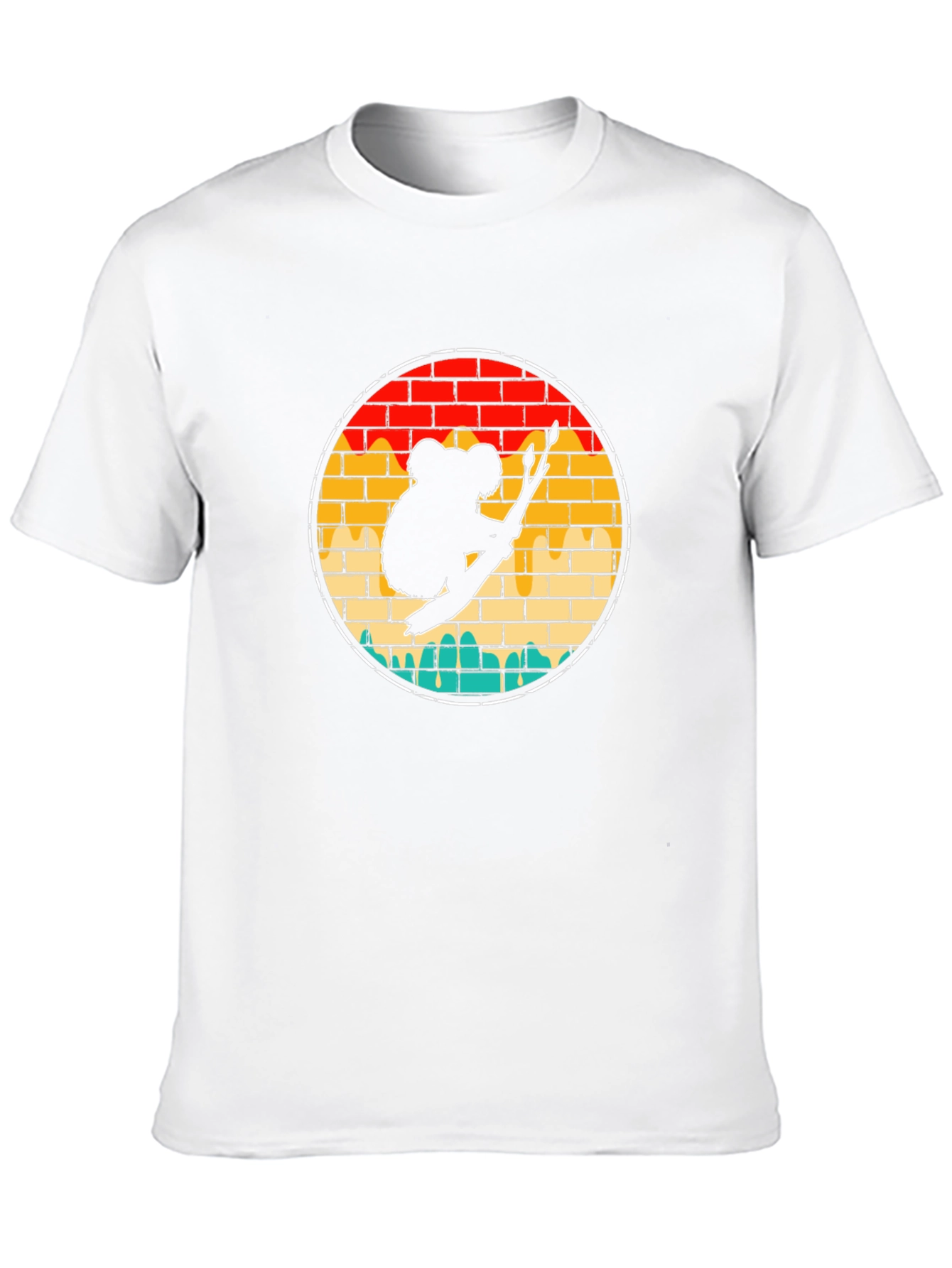 Black Koala on Branch Graphic Tee - Unisex Black T-Shirt view 10