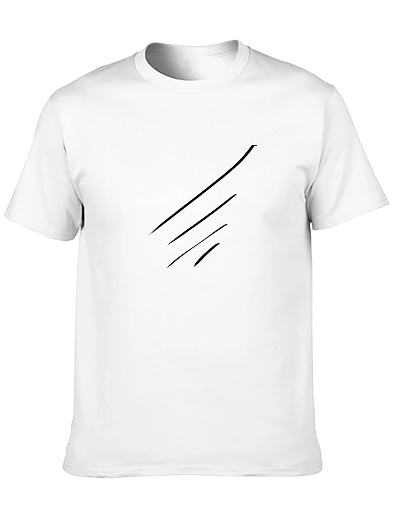 Black Men's Black Crew Neck Short Sleeve T-Shirt view 10