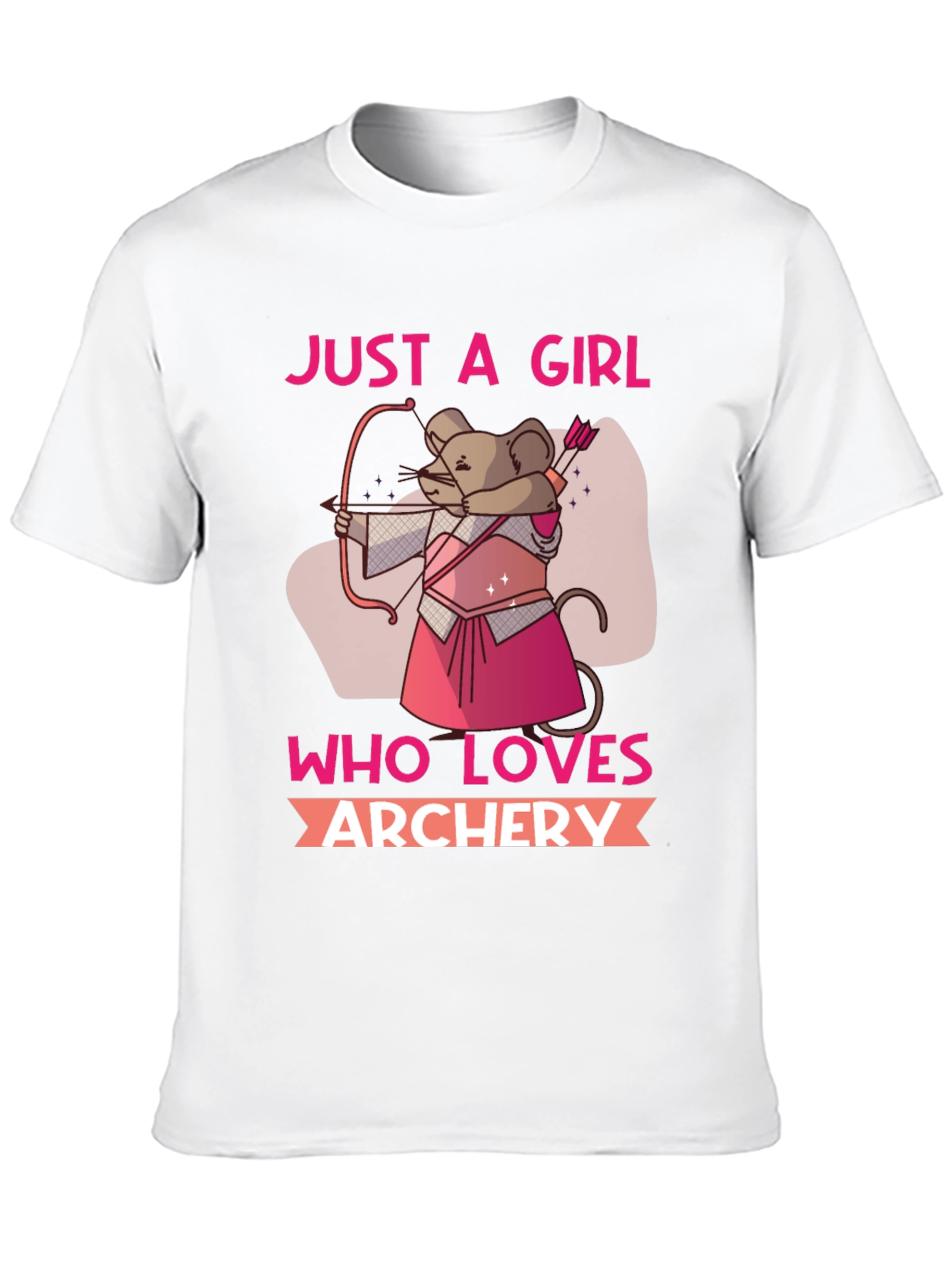 Black Archery Loving Girl T-Shirt view 10