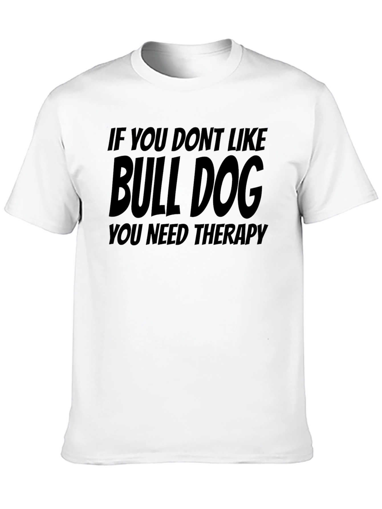 Black Bulldog Therapy Black Graphic T-Shirt view 10