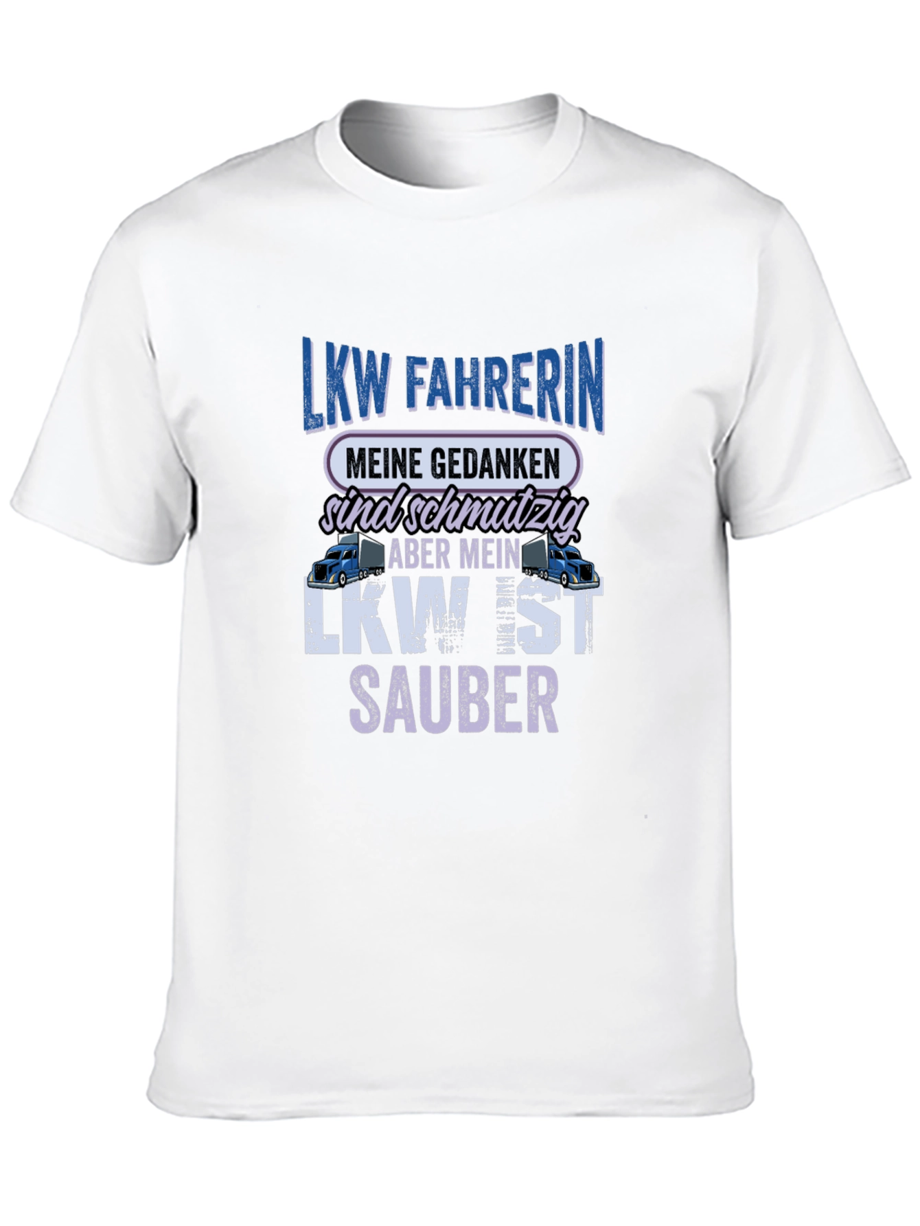Black LKW Fahrerin Trucker T-Shirt - Funny Driver Tee view 10