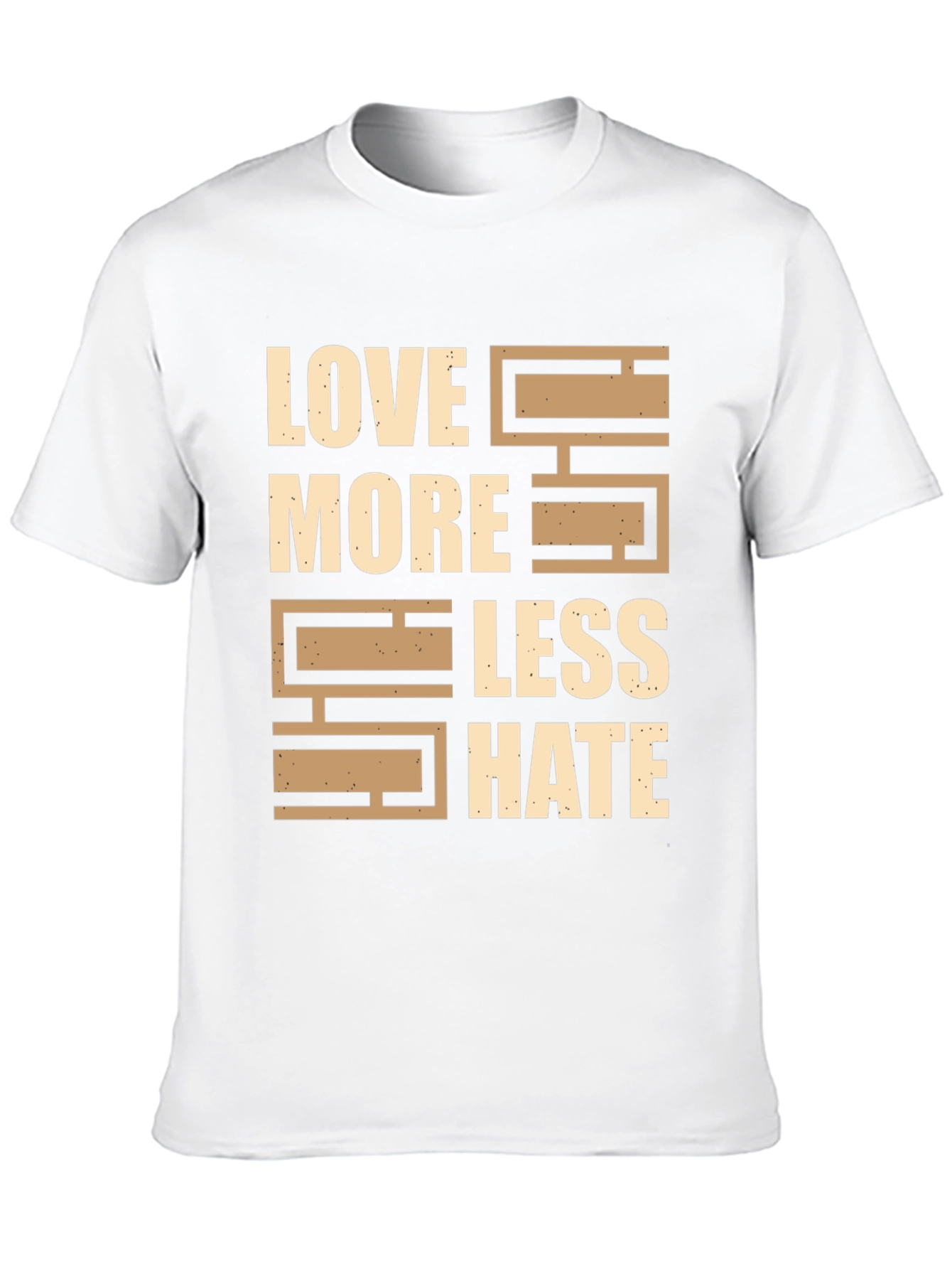 Black Love More Less Hate Graphic T-Shirt view 10
