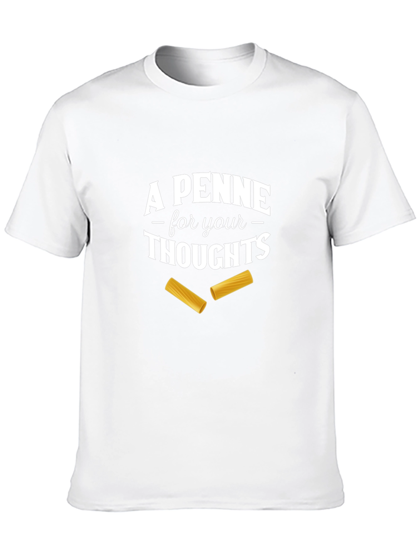 Black A Penne For Your Thoughts T-Shirt view 10