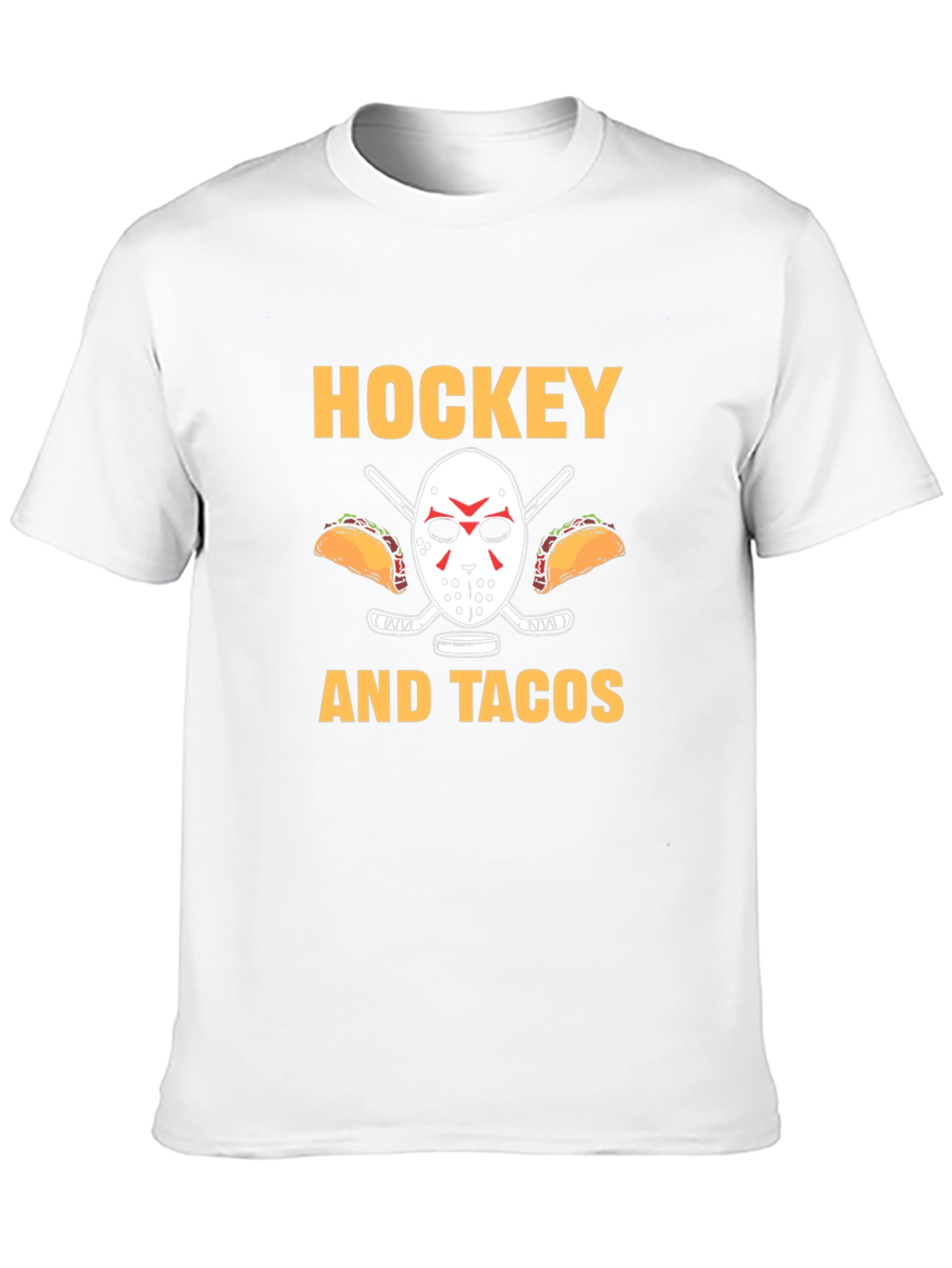 Black Hockey and Tacos Graphic T-Shirt view 10