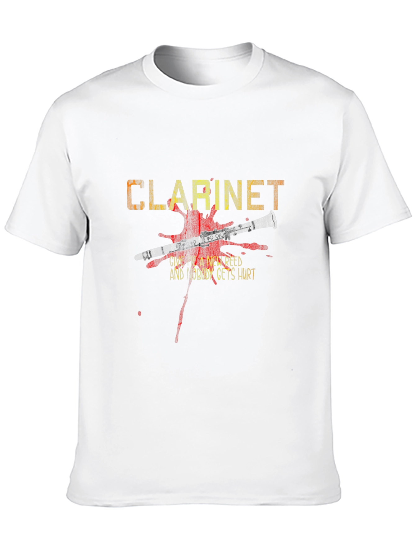 Black Clarinet New Reed T-Shirt - Music Band Tee view 10