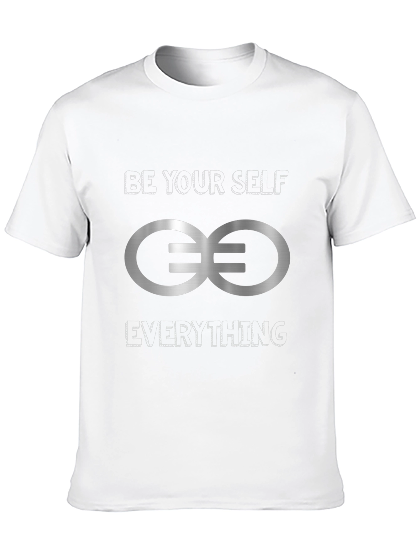 Black Be Yourself T-Shirt with Infinity Symbol view 10