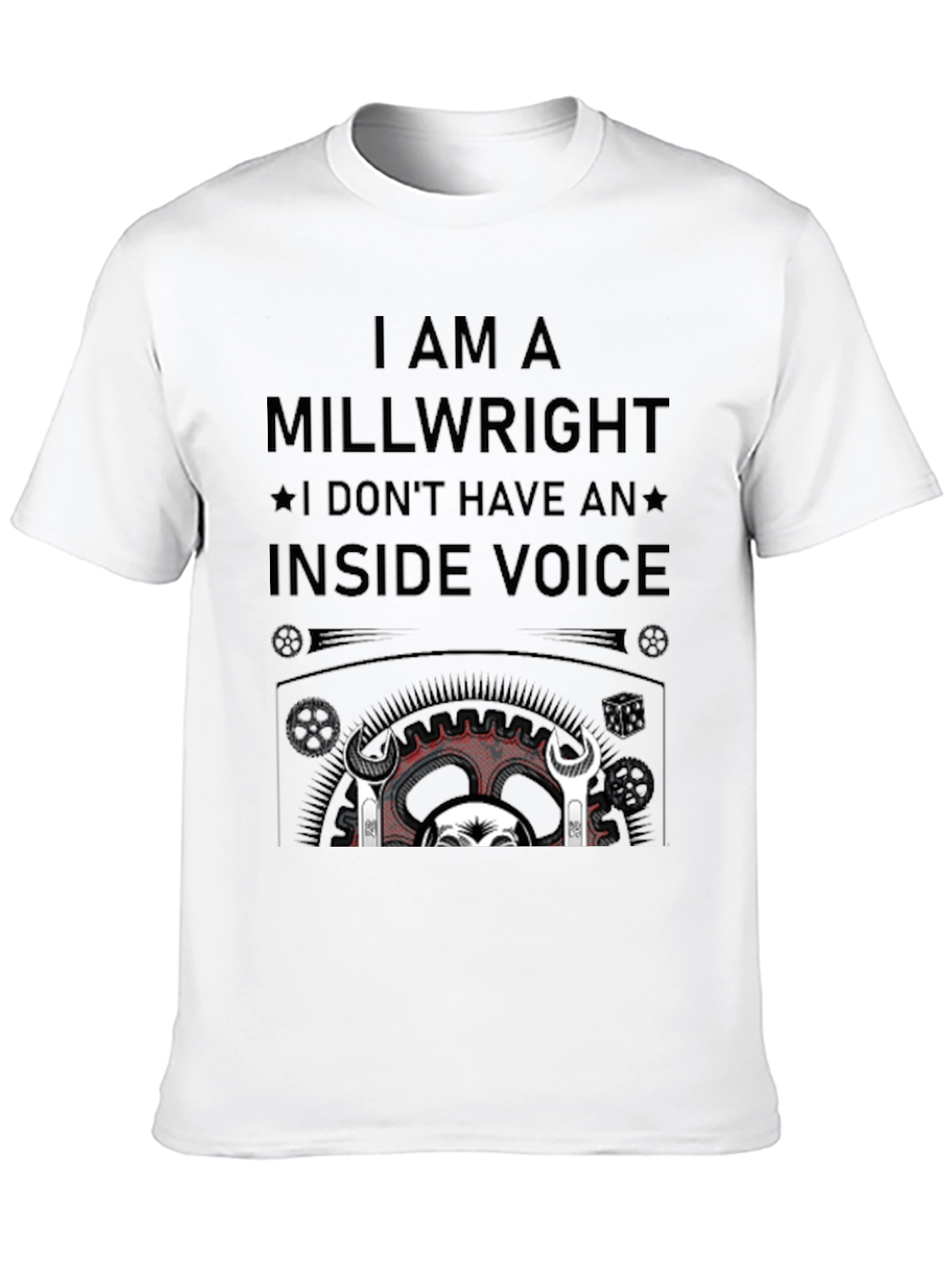 Black Millwright I Don't Have an Inside Voice Black T-Shirt view 10